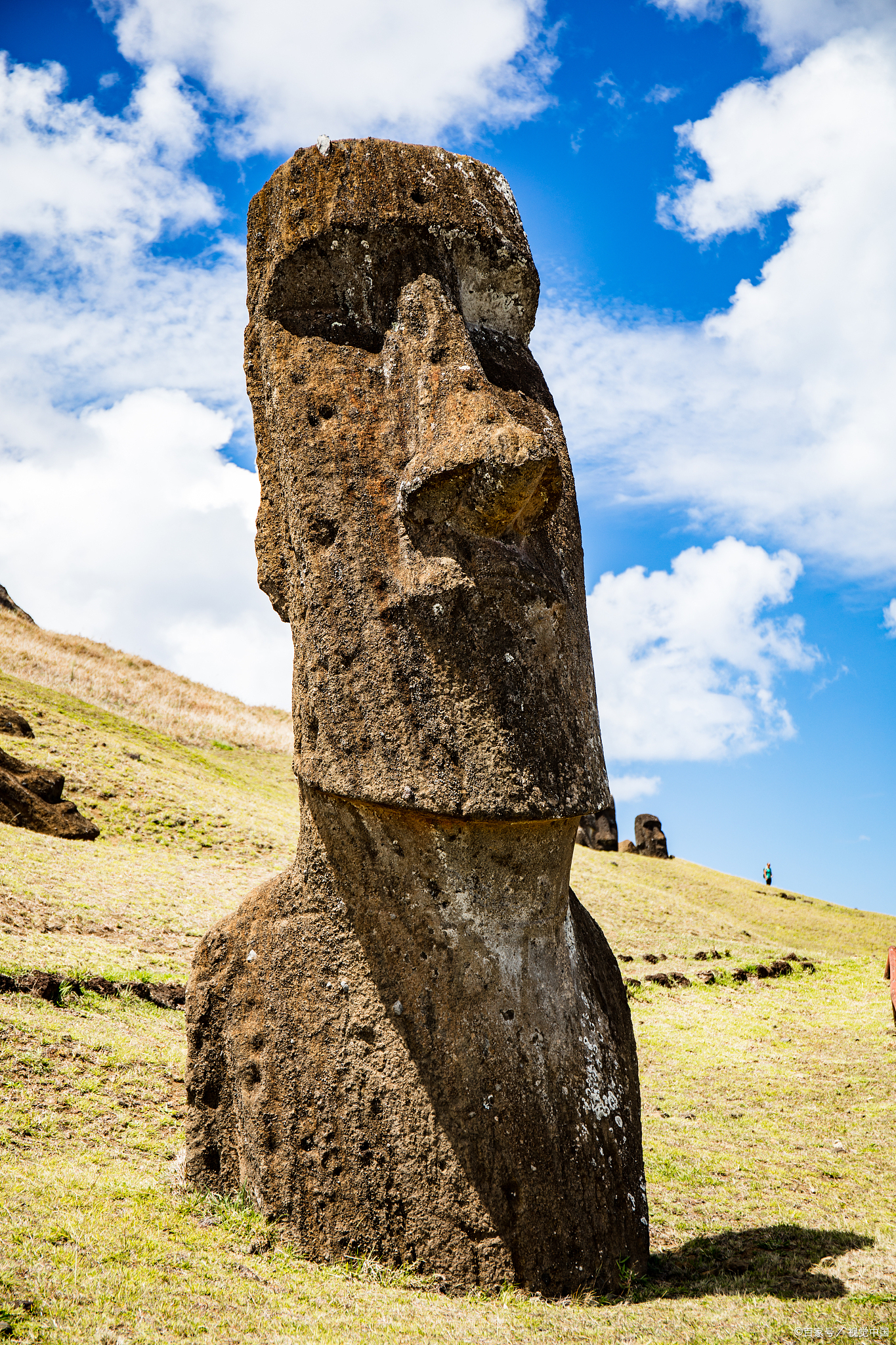 复活节岛石像侧面巨石雕像(复活岛)复活节岛复活岛巨石雕像复活节石像