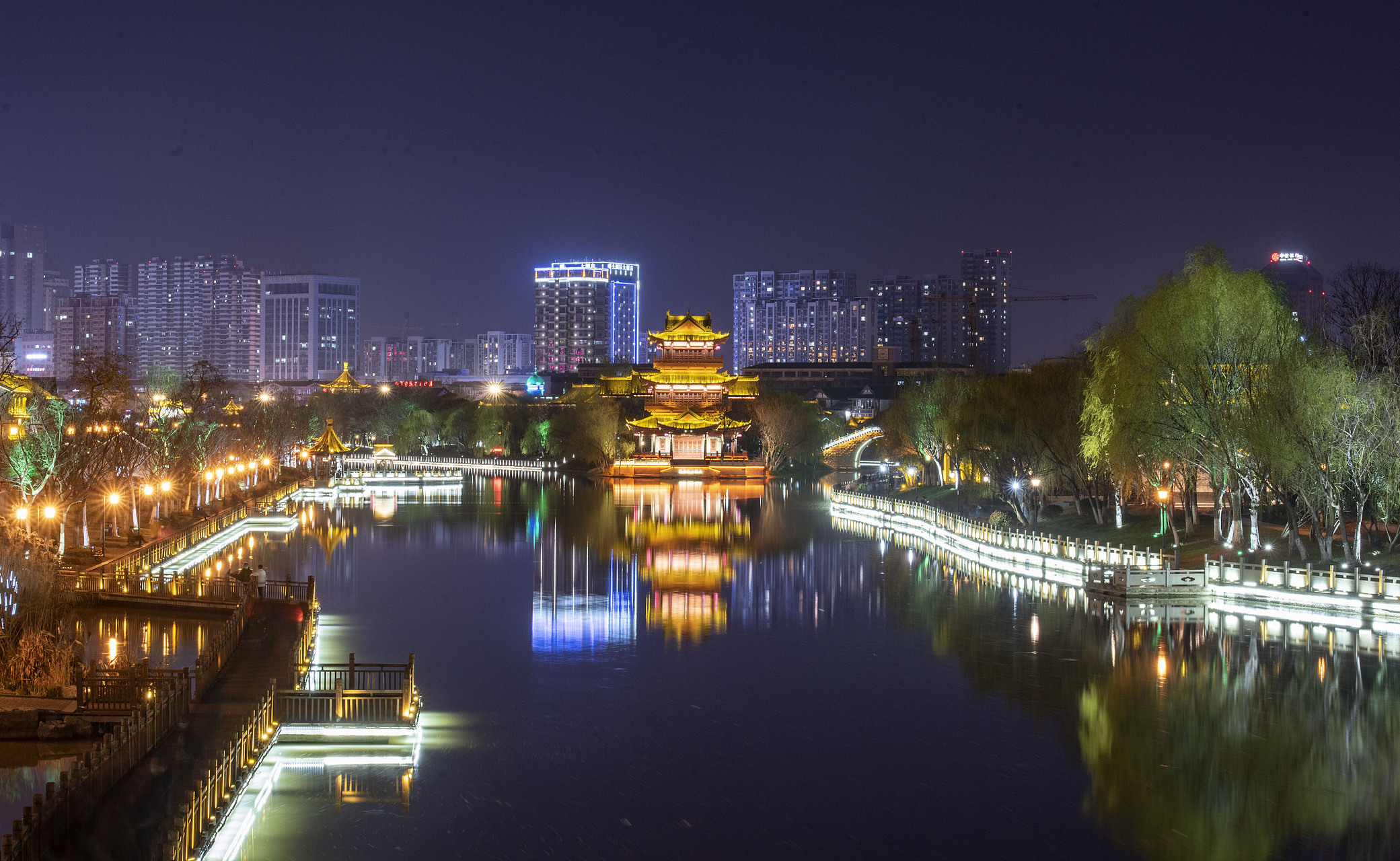 南通网红夜景图片