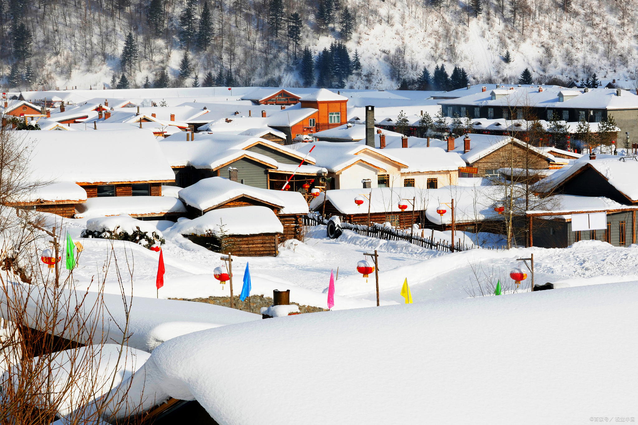 东北照片雪景图片