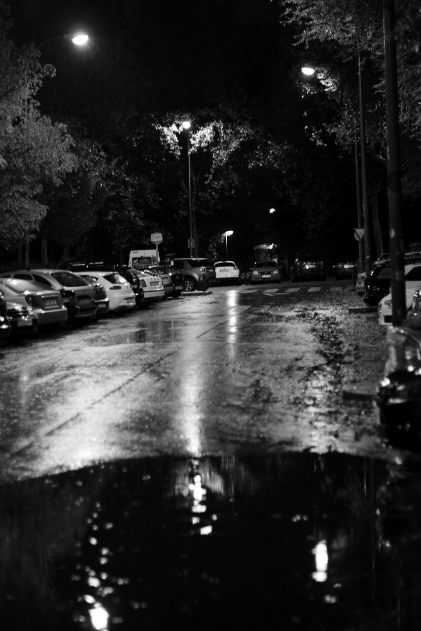 大雨照片黑夜图片