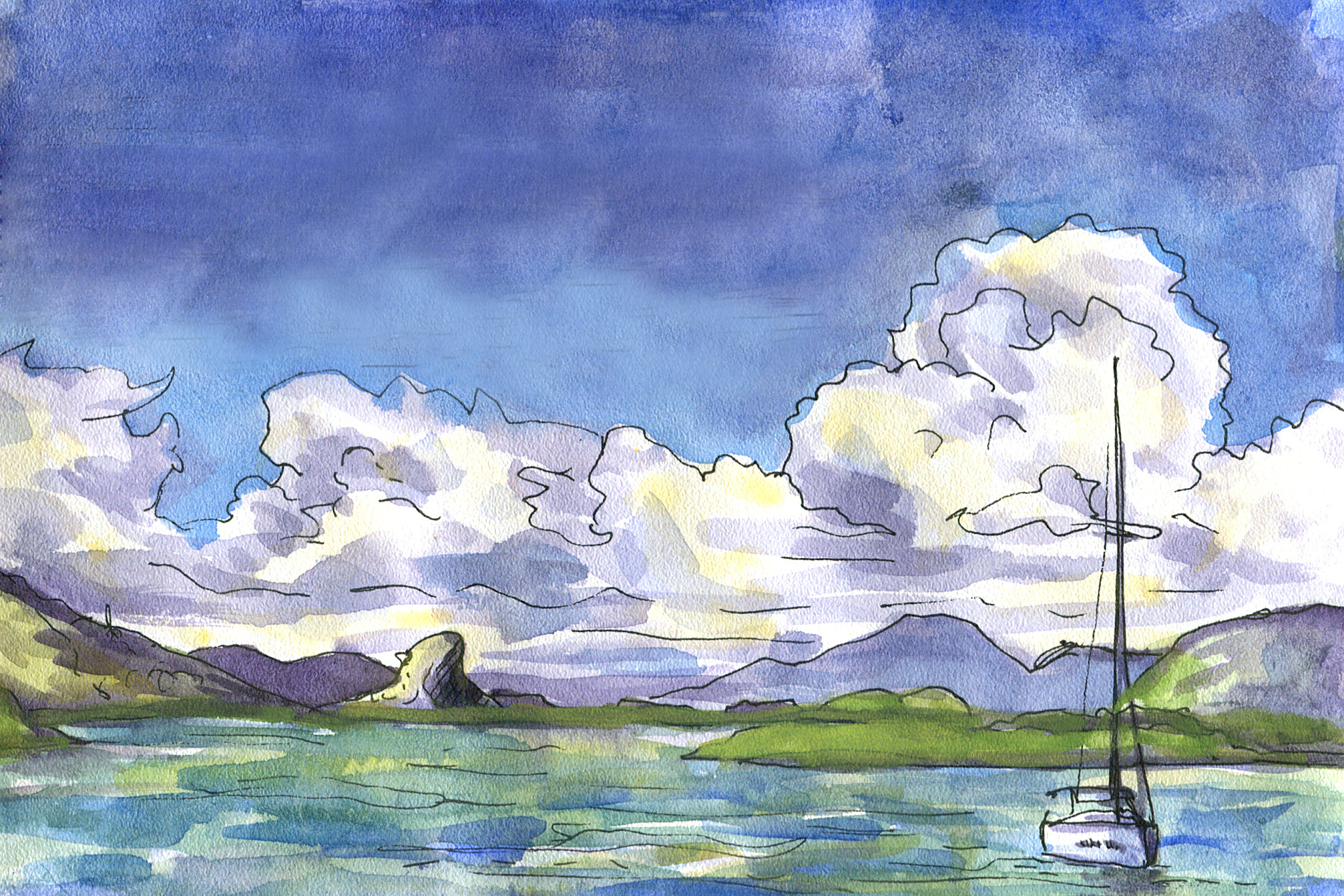 需要注重线条和形状的运用,观察和构图的比例和布局,以及注重表现景物