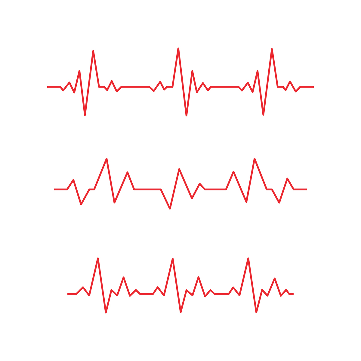 意味着行穆释 心跳图心跳线心率曲线图心跳波形心率波形图心跳波动