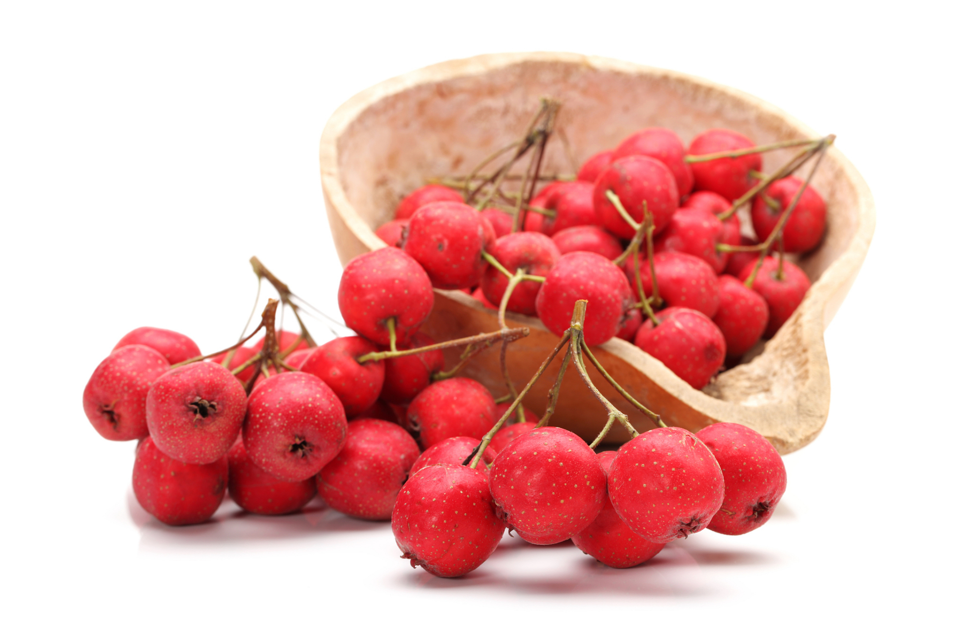 山楂是一种常见的水果,它味酸甜可口,营养丰富,被誉为"小苹果".