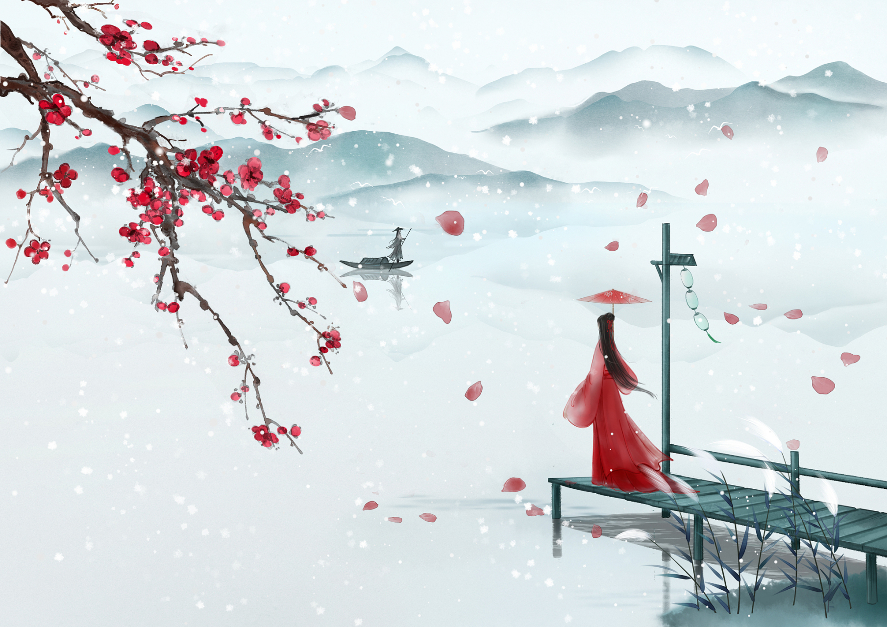 斩断情丝,将情丝一缕一缕还给温柔的月儿.