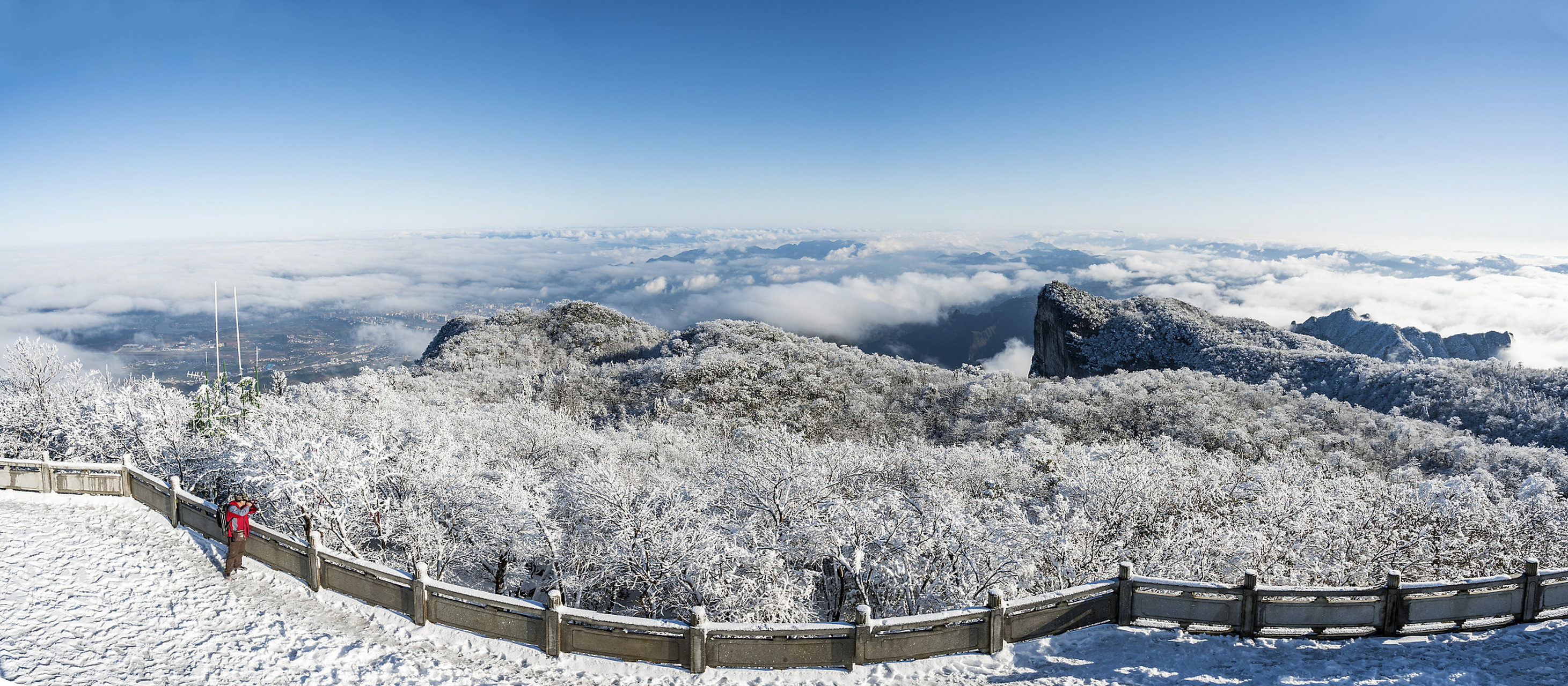 张家界冬天雪景图片图片