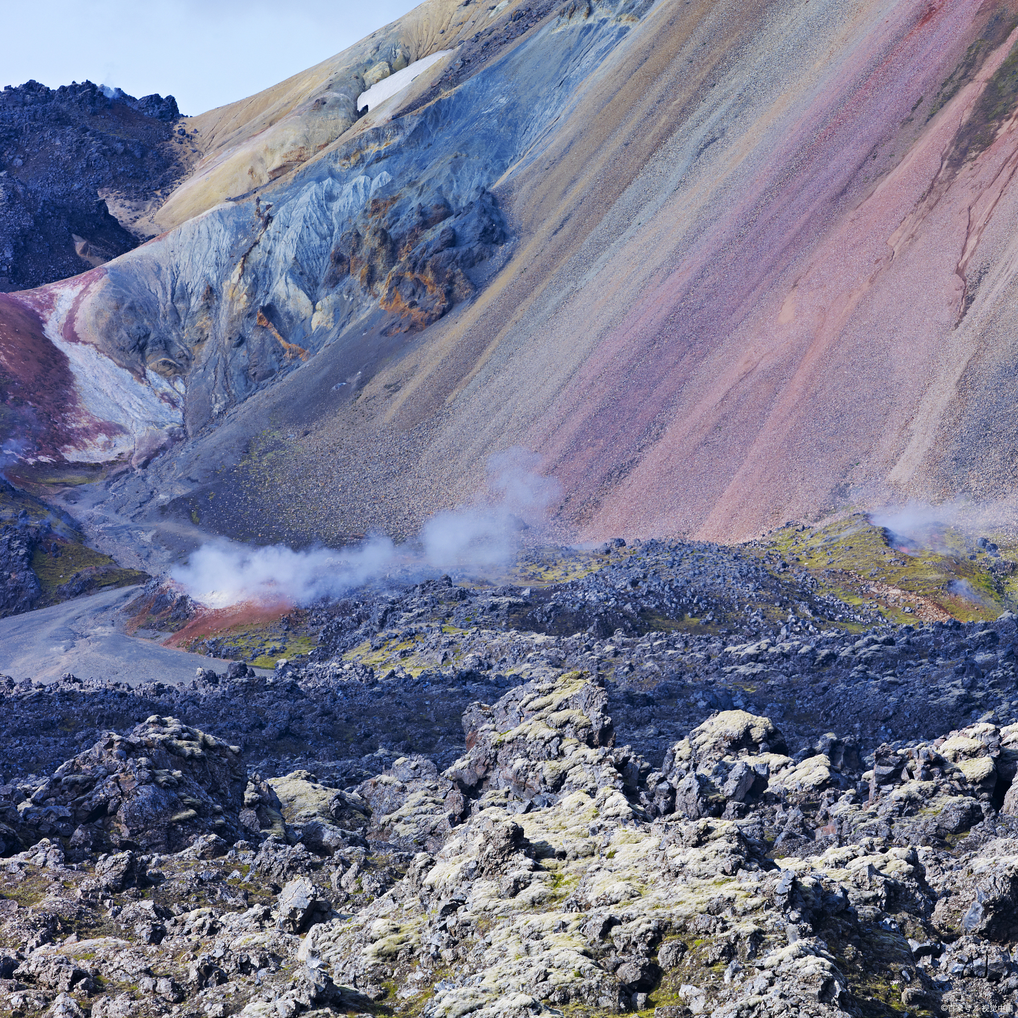 大同火山群,冬日雪覆火山,奇特景观!