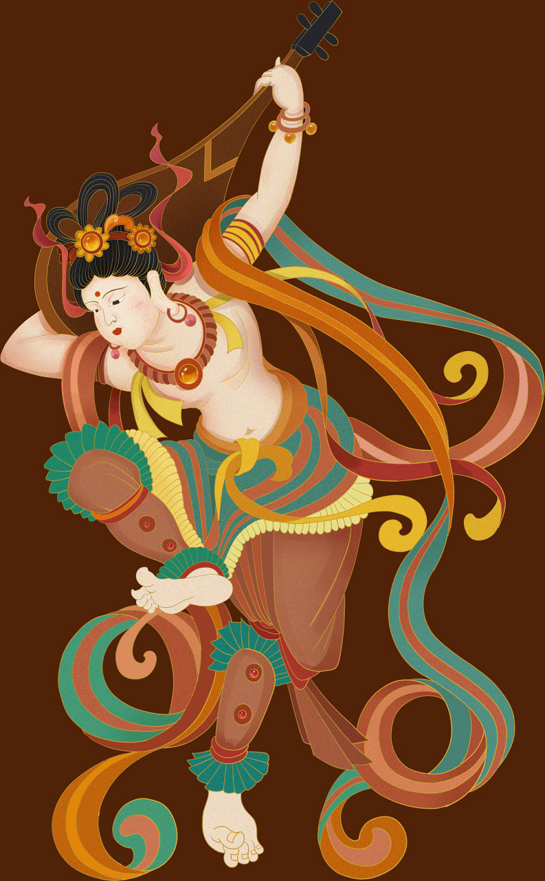 敦煌飞天,这一舞动千年的文化传奇,仿佛是一幅幅绚丽多彩的画卷,诉说