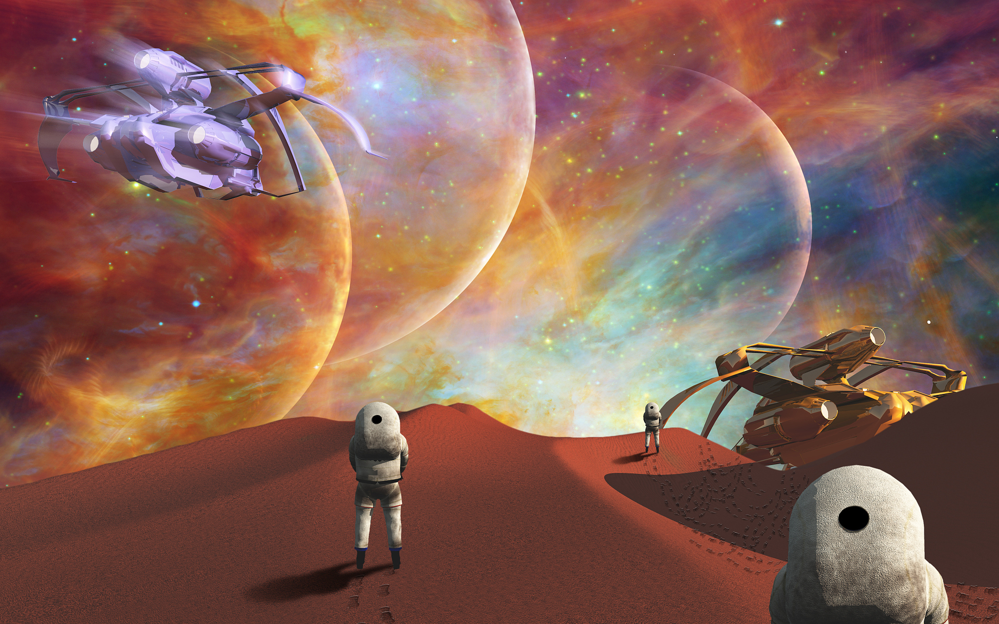 首先,火星的表面环境极为恶劣,缺乏液态水和适宜的