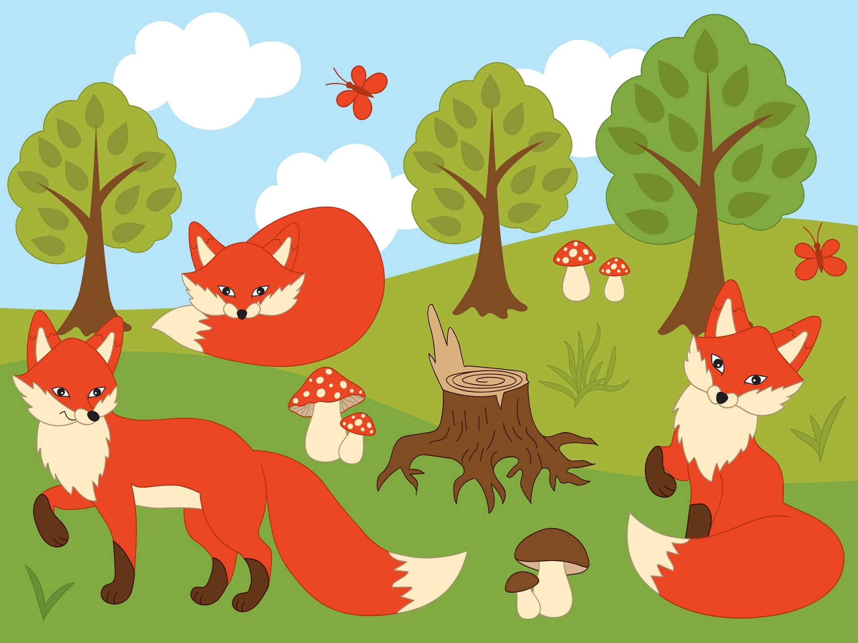 这天,头狼瓜瓜又带着狼群一起去捕猎了,它们已经三天三夜没有猎到