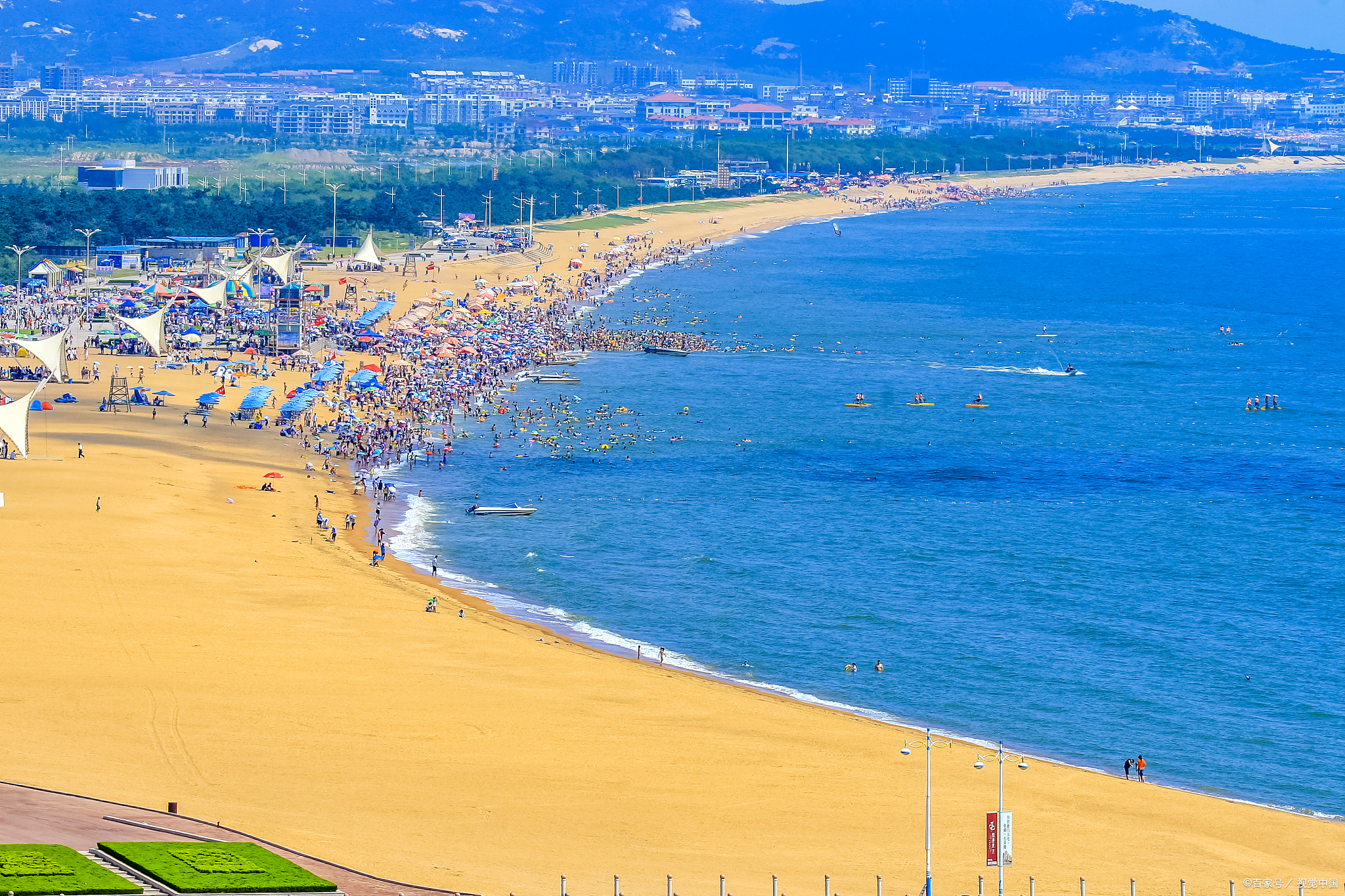 大连金沙滩海水浴场图片