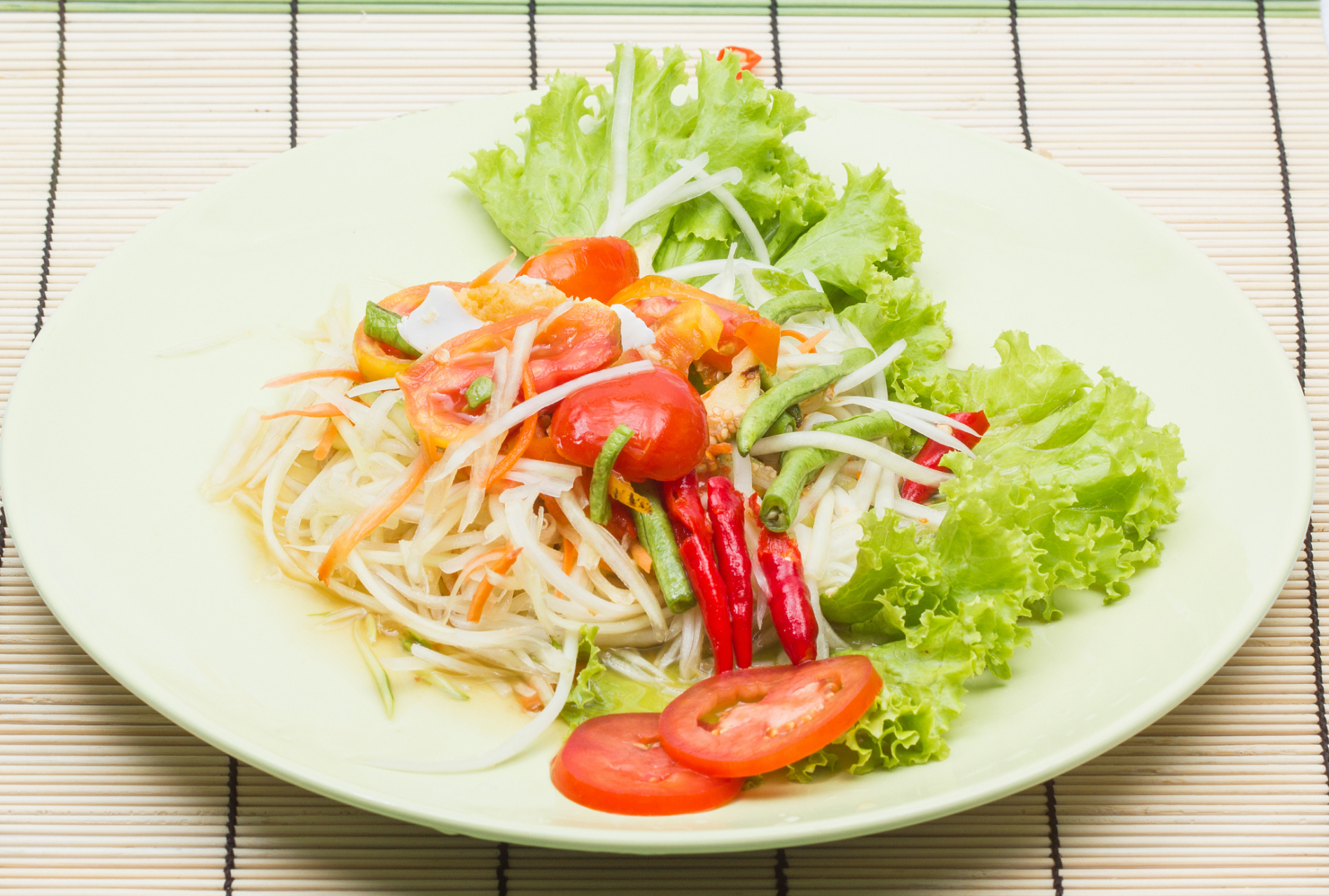 泰式青木瓜沙拉somtam,酸辣口感让你停不下来91.