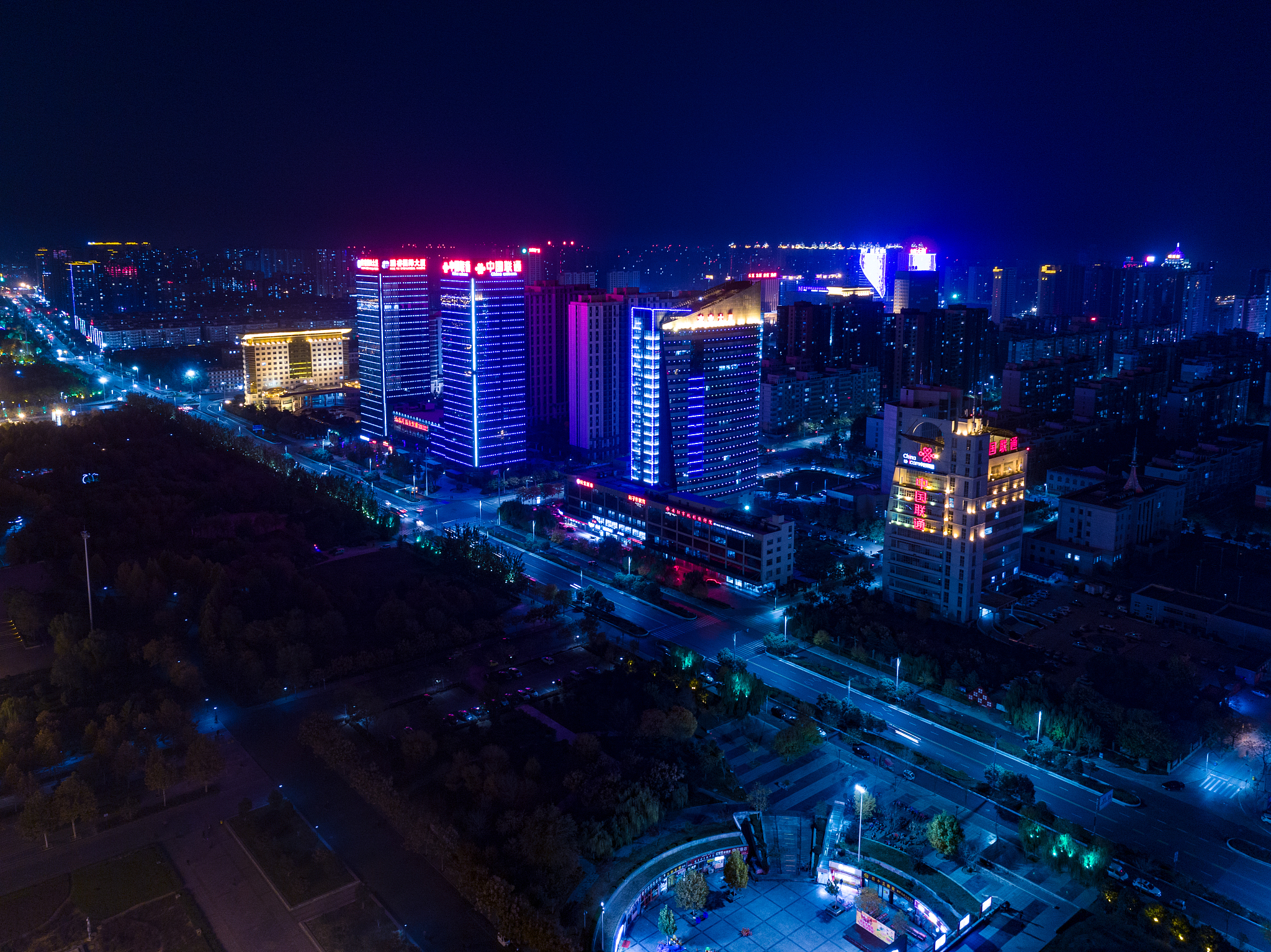 锦州夜景图片高清图片