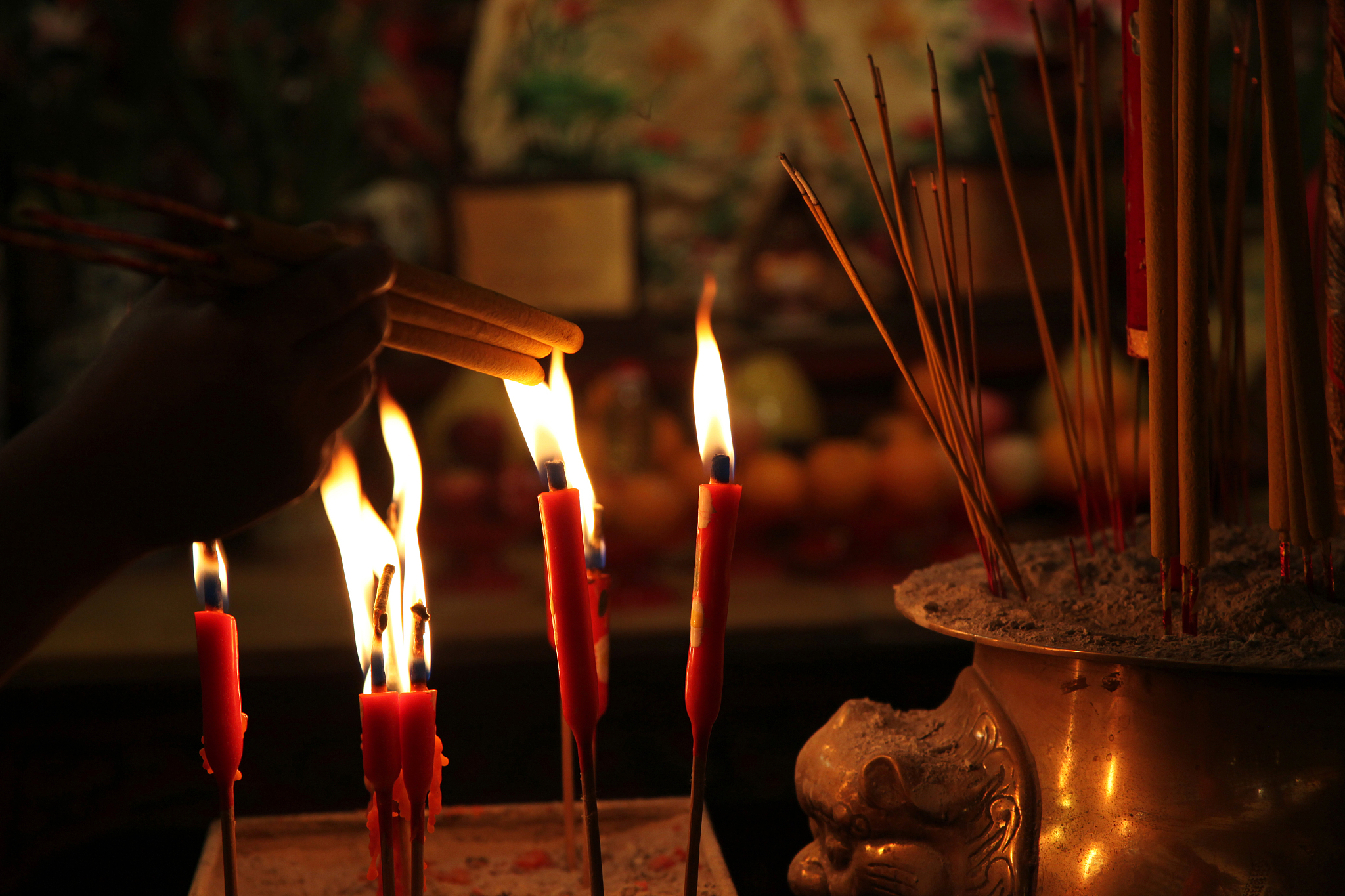 中元节 中元节夜,月光如水,心绪随微风轻扬