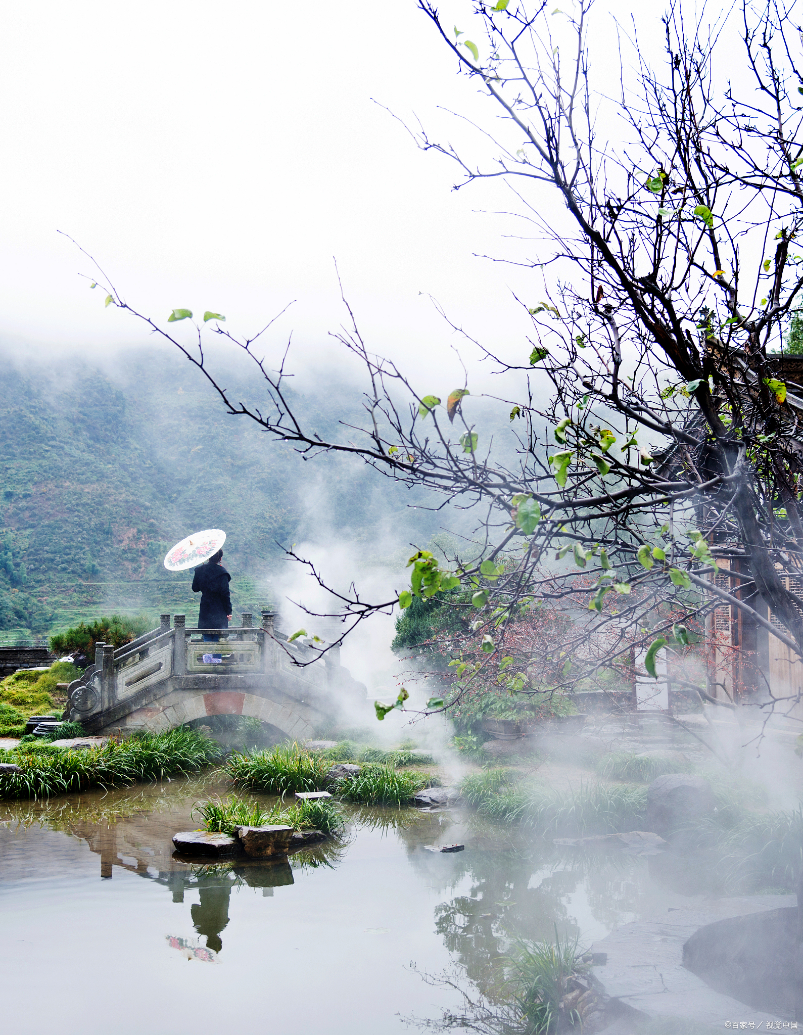 江南烟雨美景图片高清图片