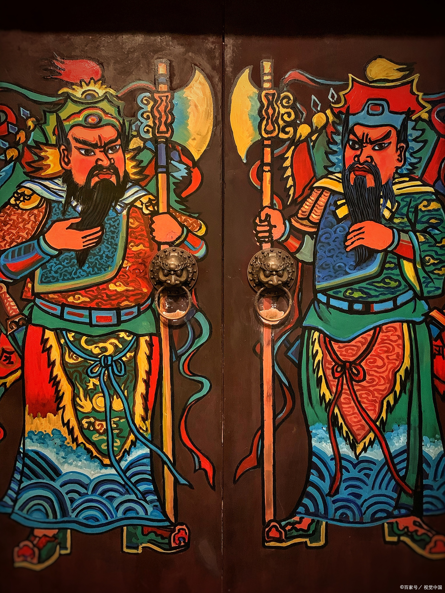 中国文化的门神是哪两位大将?