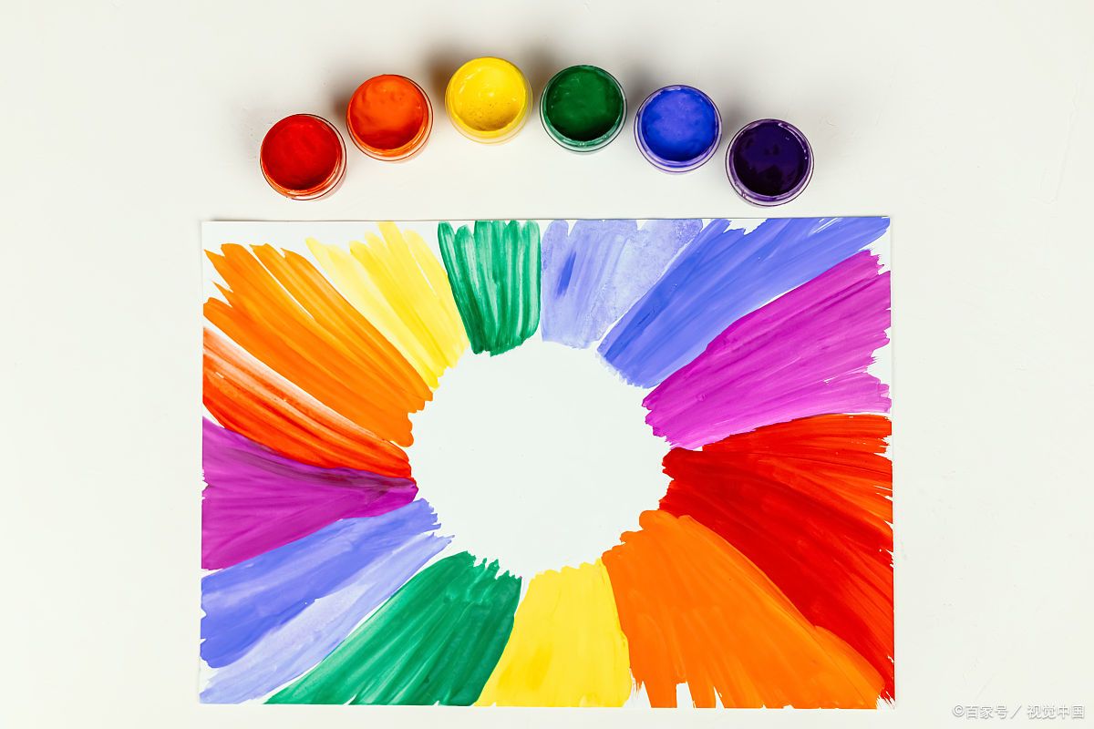 红,黄,蓝作为三原色,具有独特的色彩特性