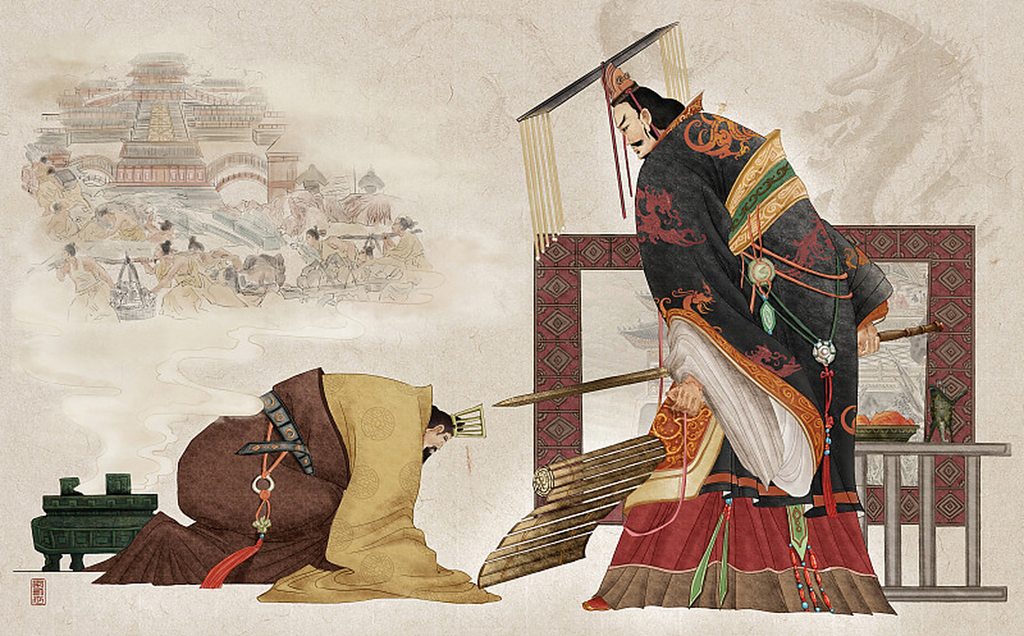 夫差是春秋时期越国的一位国君,出生,死亡时间目前未能确切记录,但