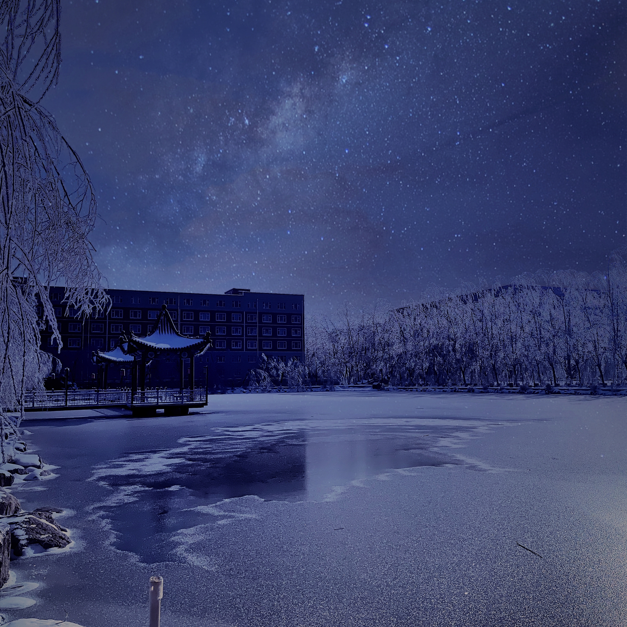 新疆天山天池夜空 新疆天山天池夜空