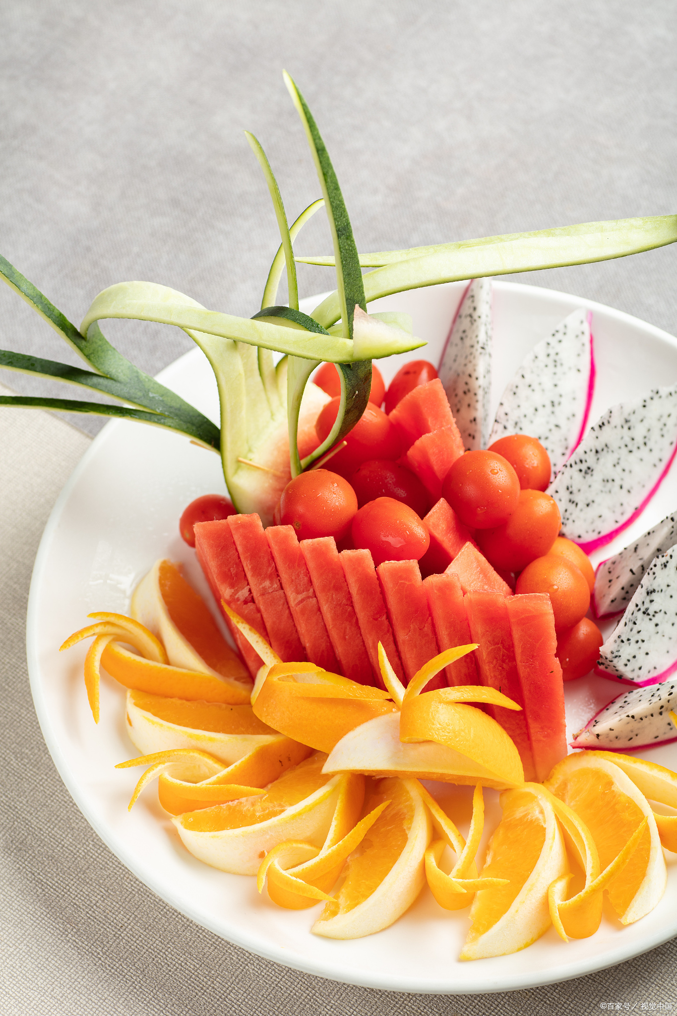 水果拼盘完美精致的摆盘样式