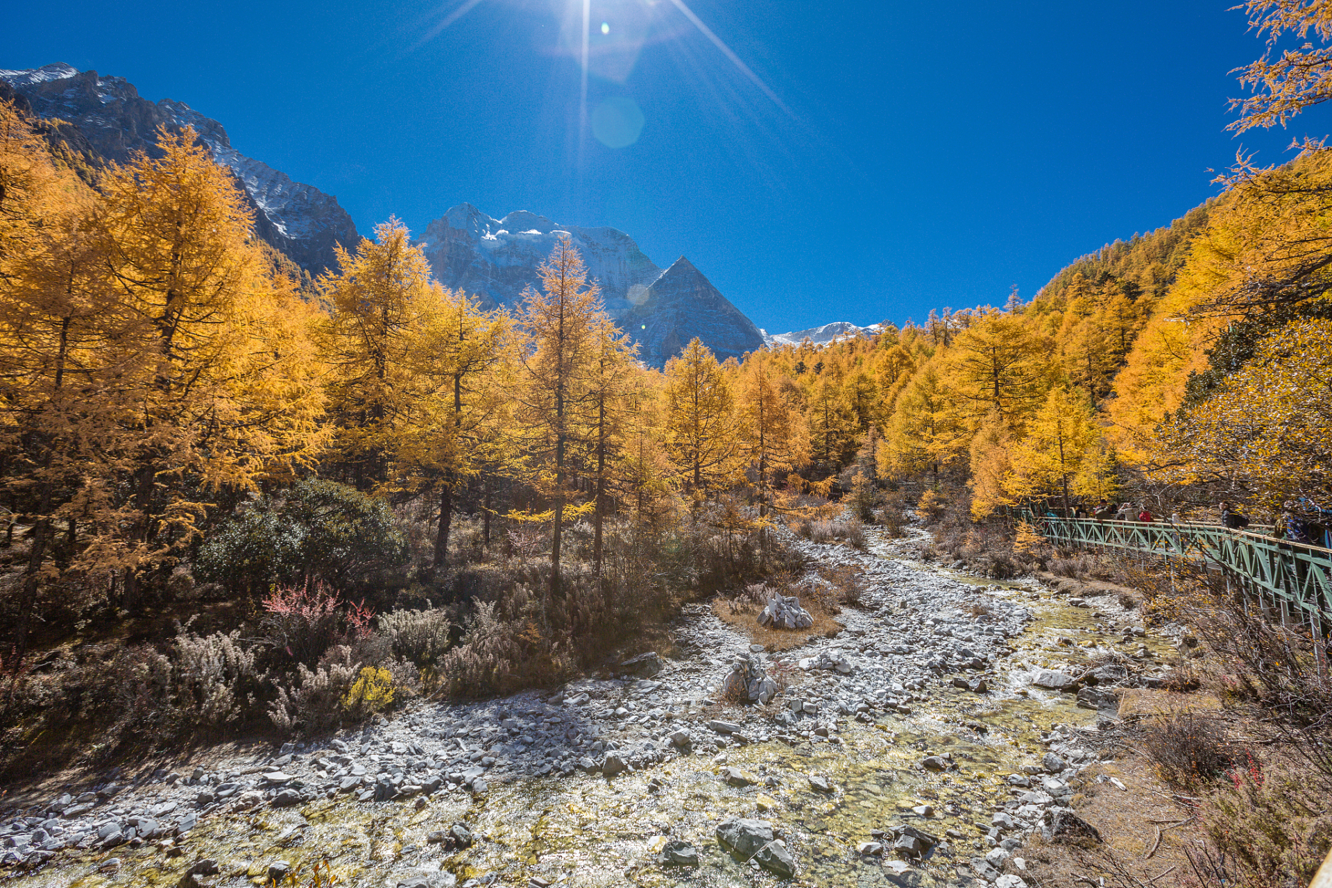 秋季的甘孜阿坝,是一处景色壮美的旅游胜地.