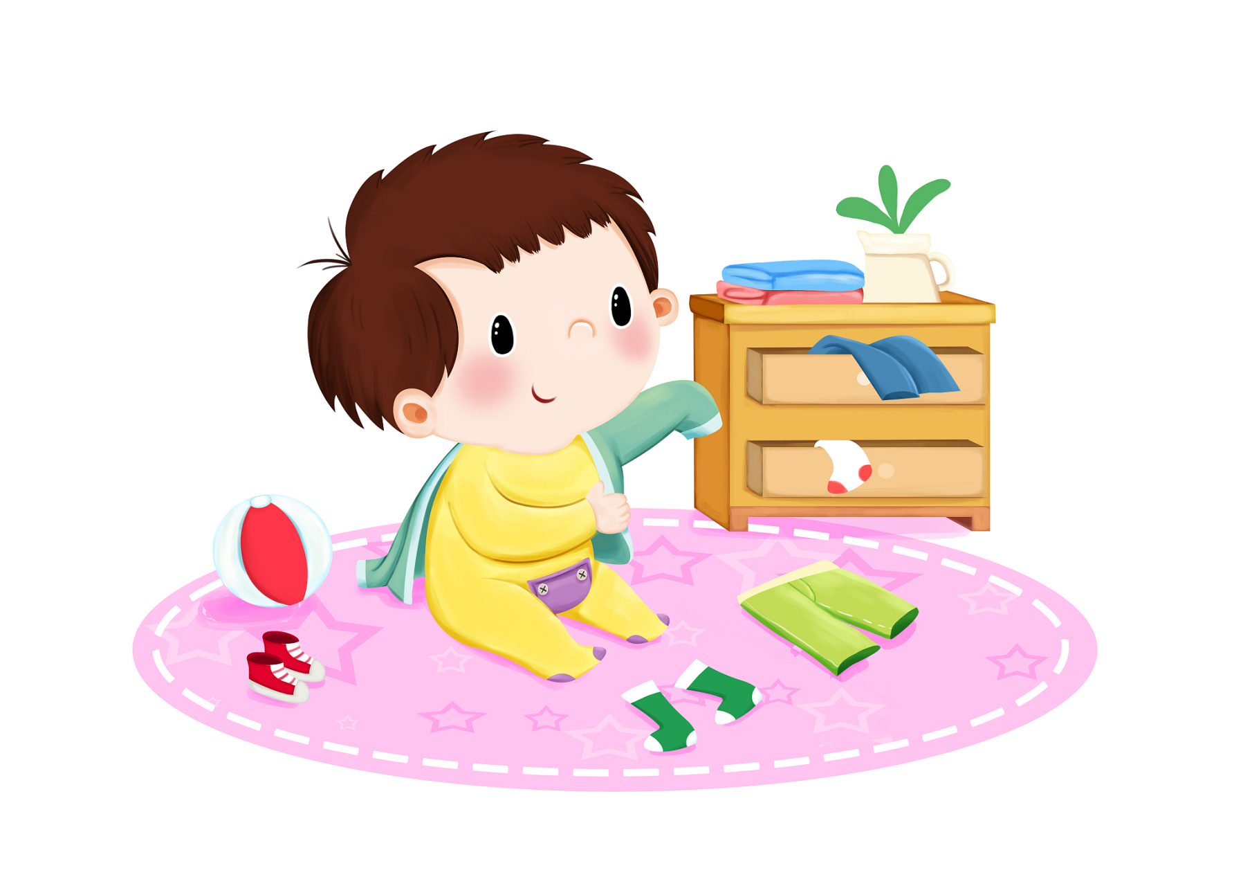 在孩子用手去感知世界的时候,乱扔东西的现象是很常见的,但是为了减少