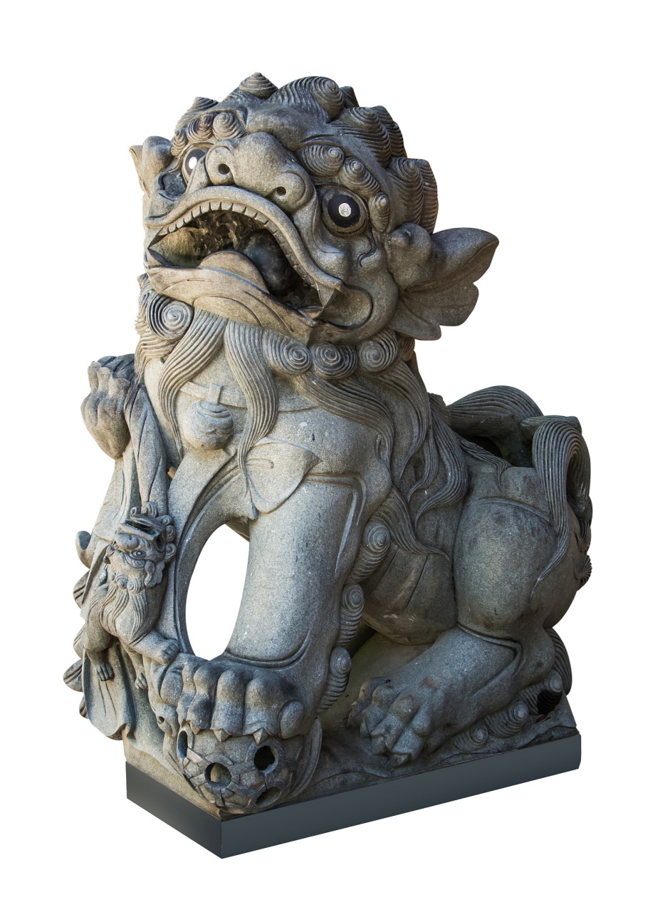 文殊菩萨的坐骑是青狮,威猛庄严,是智慧与勇气的象征.