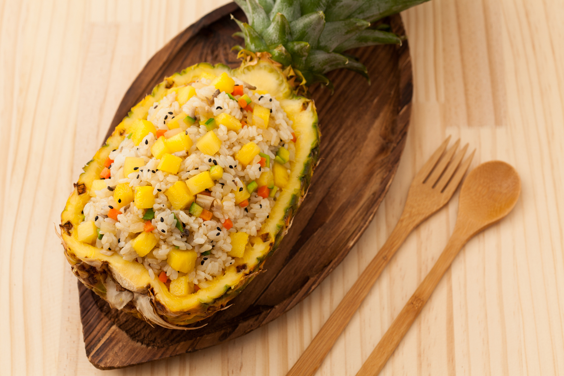 五千年食光# 云南必吃!清甜菠萝饭,酸甜可口,满足你的味蕾!