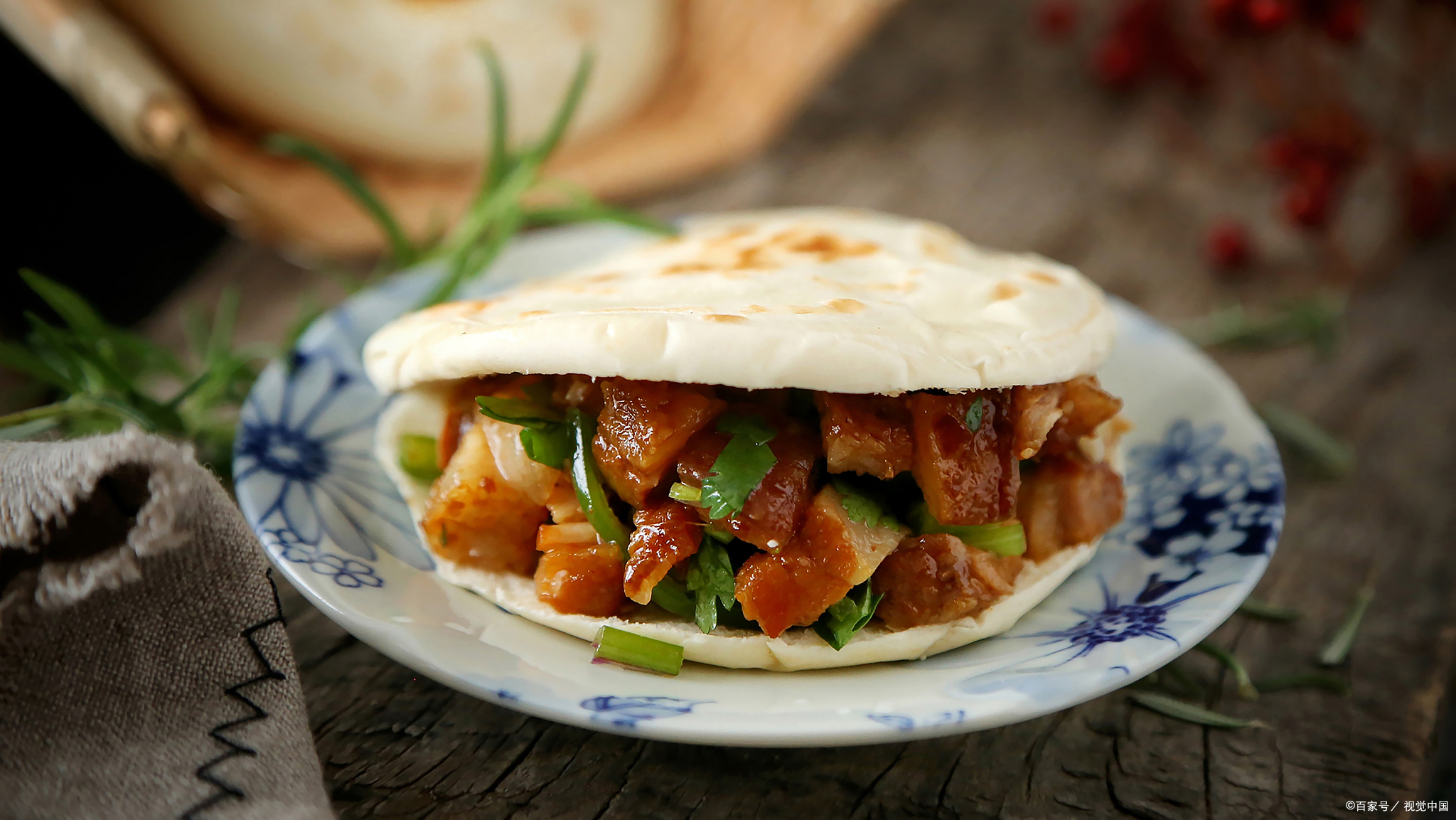 山西运城风味小吃,馍夹菜,是河东人的记忆美食