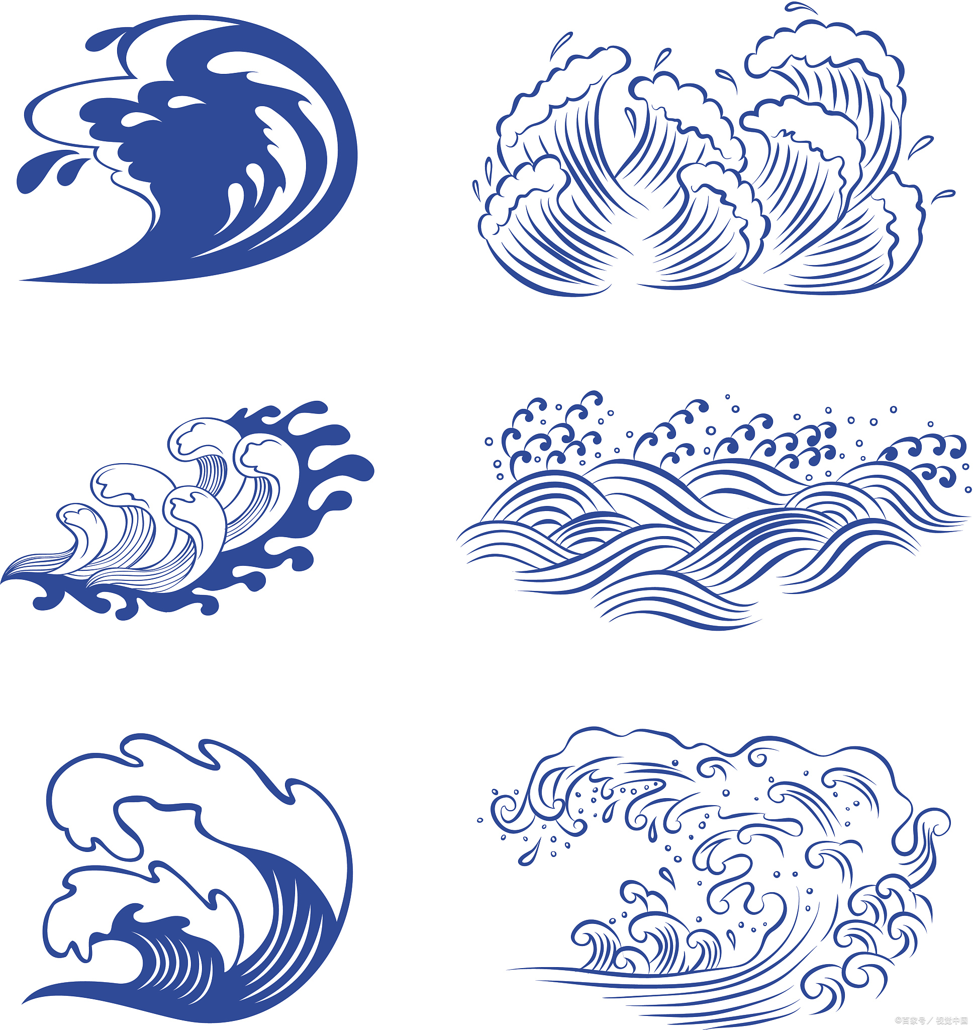 怎样画海浪简笔画:从线条到波涛,海浪简笔画的艺术探索