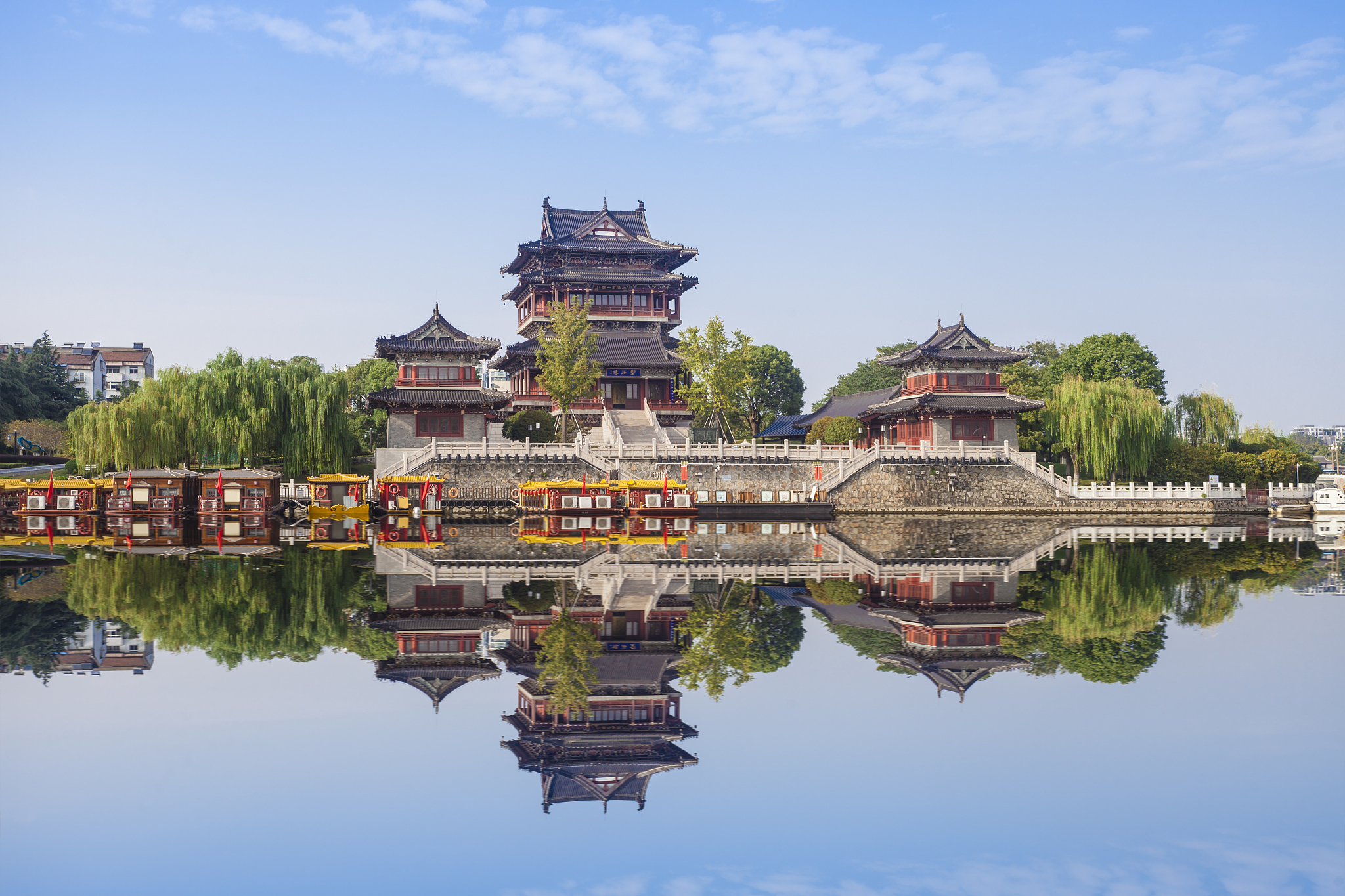 泰州古城泰州旅游必去十大景点泰州风景图片泰州文旅图片高清泰州市