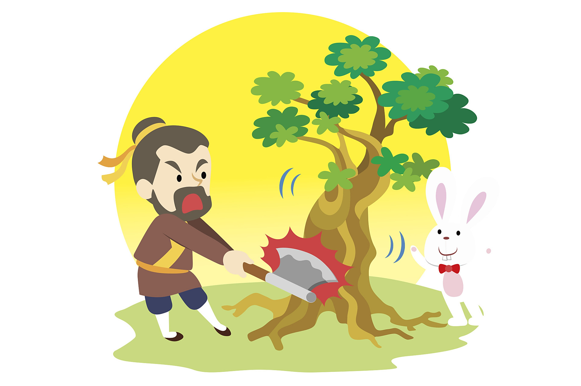 守株待兔:农夫与兔子的"爱情"故事🐰🌿  🐰想象一下,在古老的宋