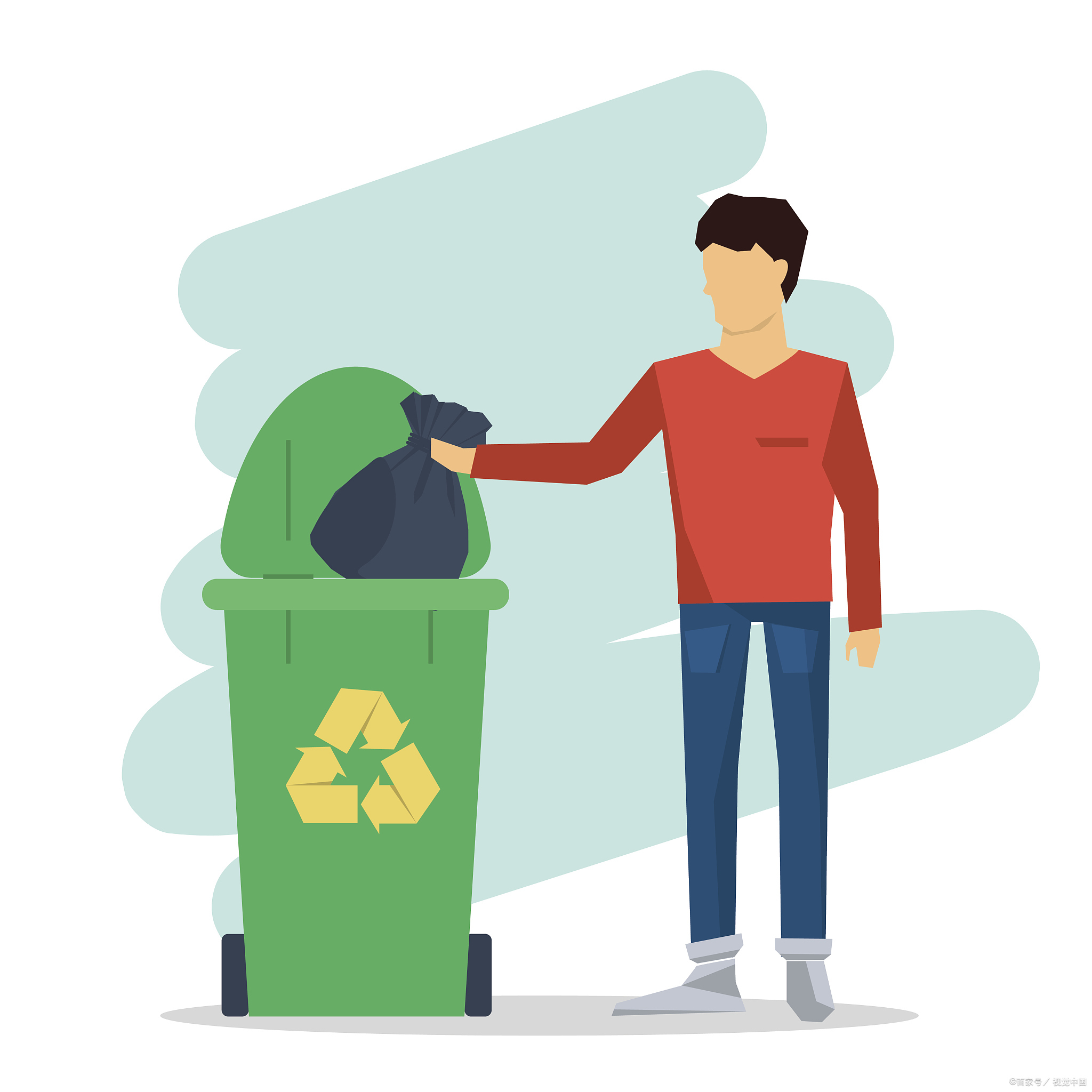 主要是老人家觉得晚年还可以干些力所能及的事,心里 倒垃圾卡通回收