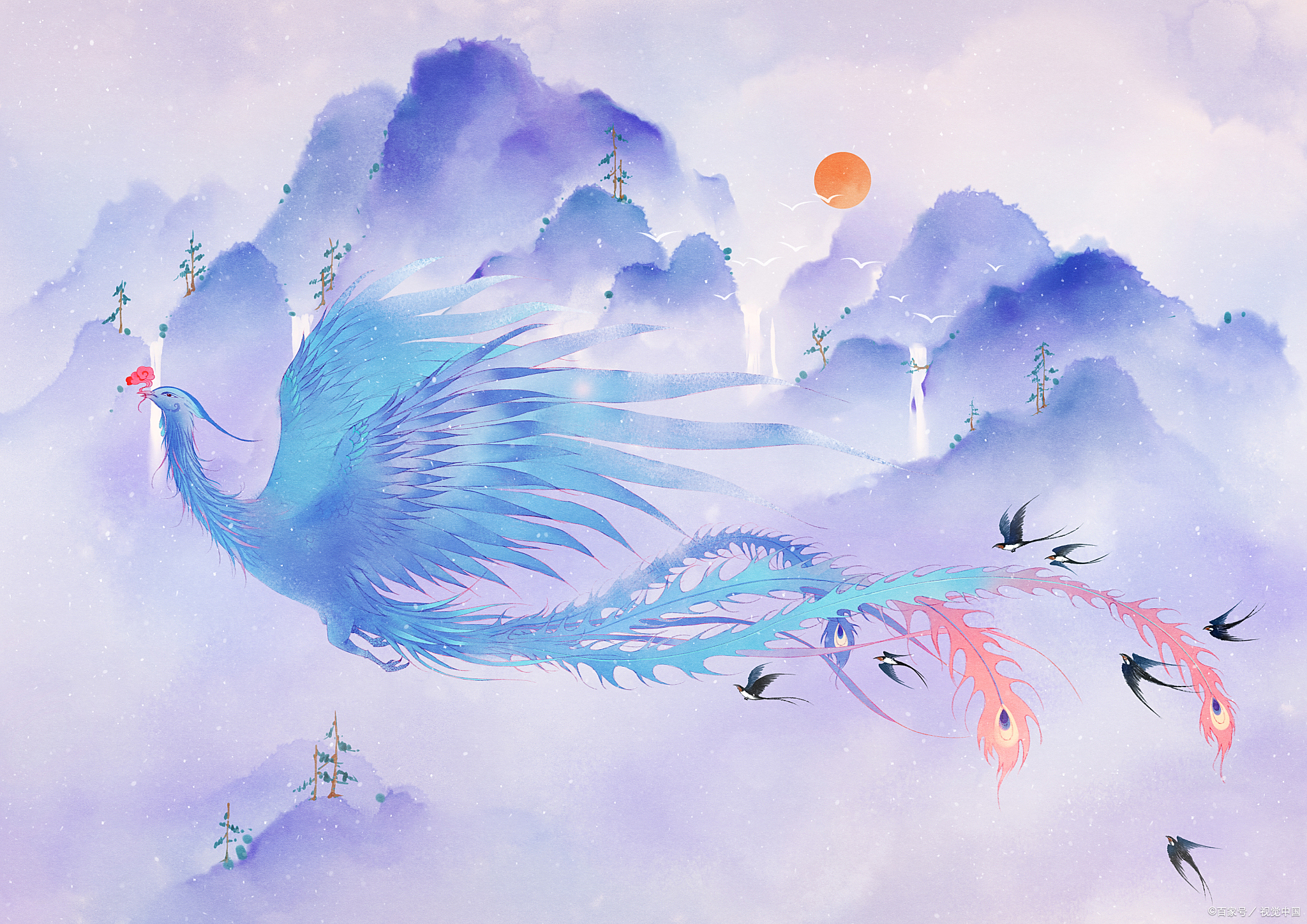 《山海经》里三大神鸟,各有异能,朱雀和鲲鹏未入选