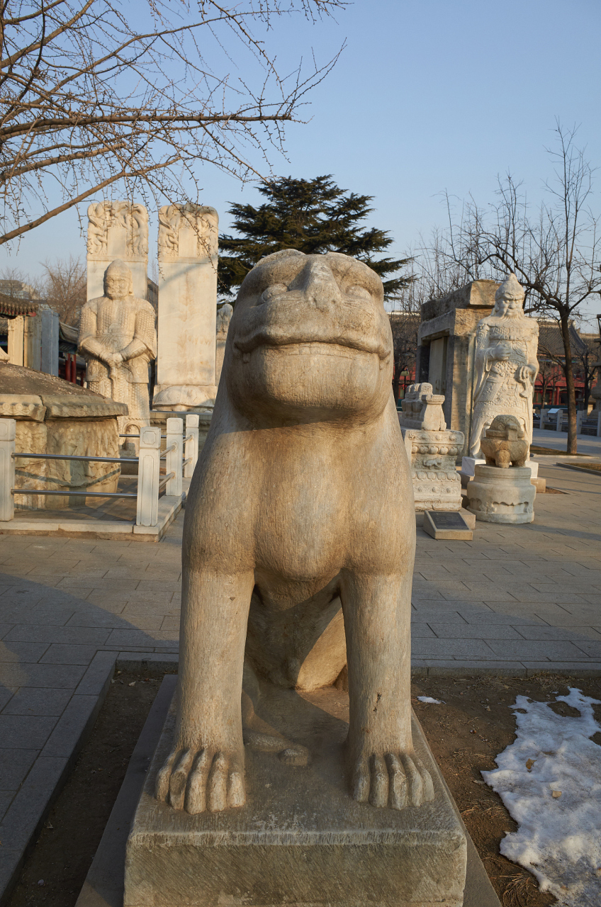 明皇陵石像生图片