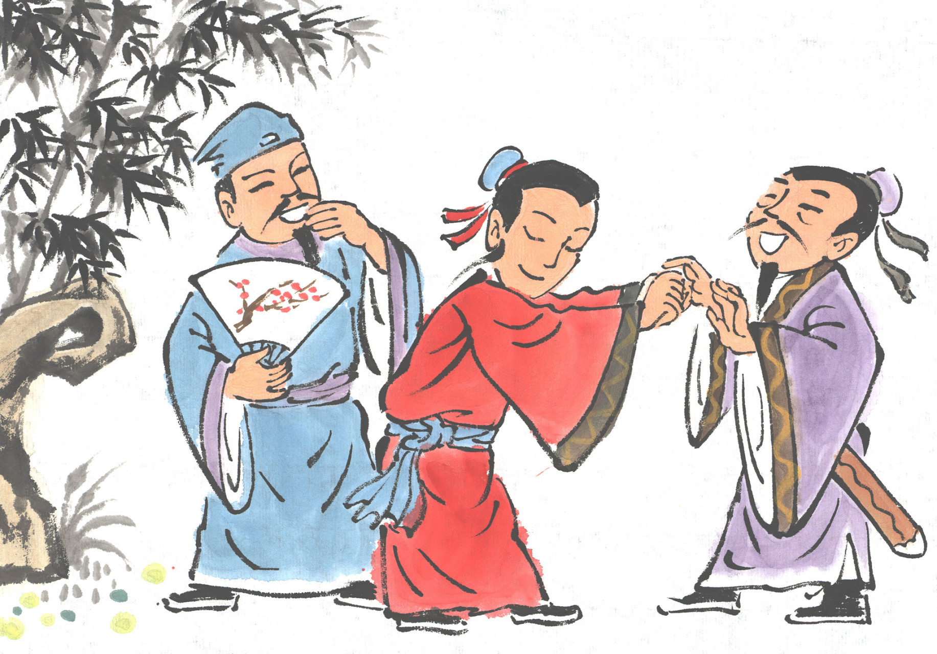 一起读诗#   歌唱兄弟友爱的诗作 《诗经·棠棣》 棠棣之华,鄂不韡 