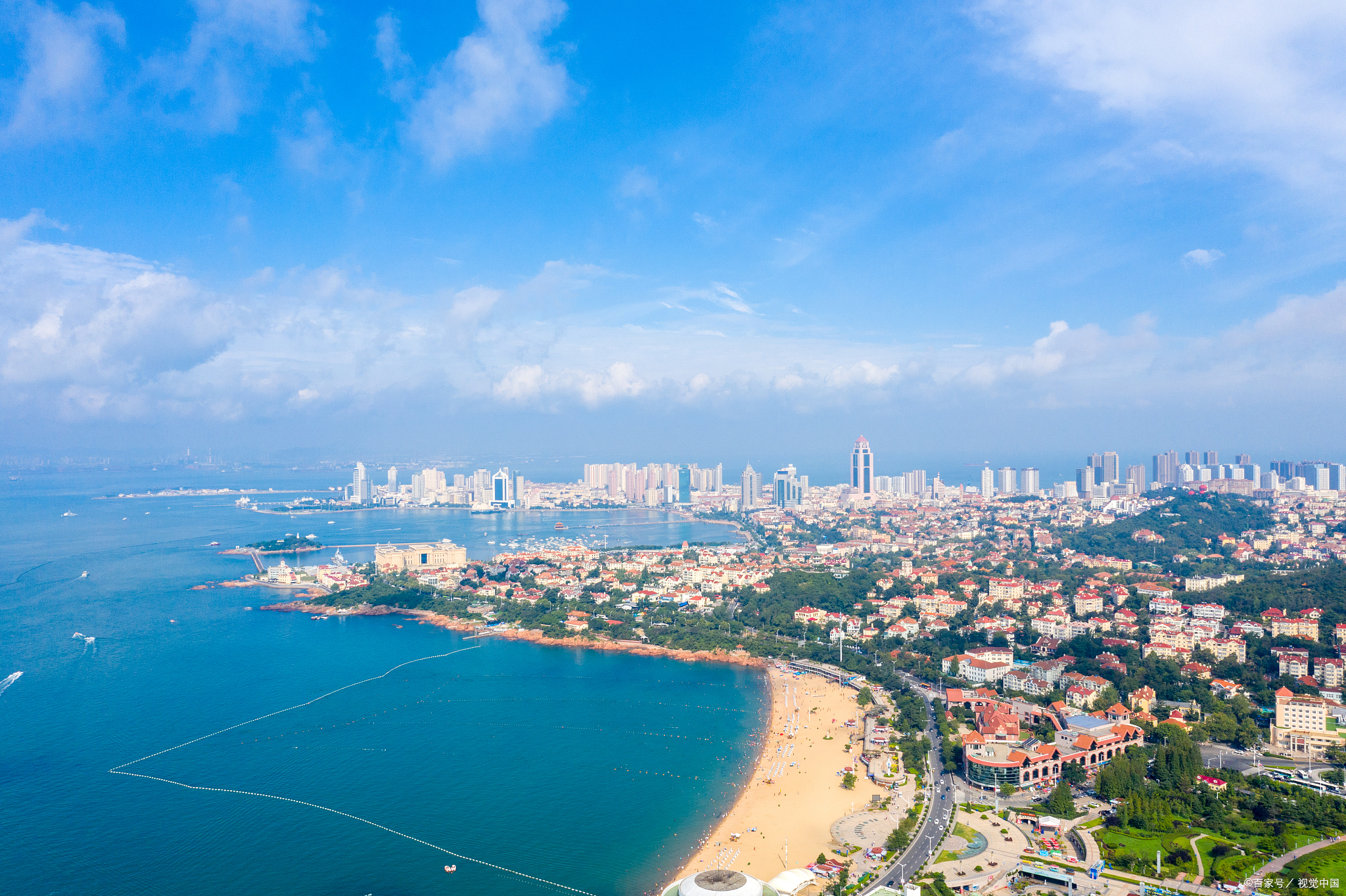 以及对的幸福,简单且果 青岛海岸线青岛景色清晨海滨城市美景图片