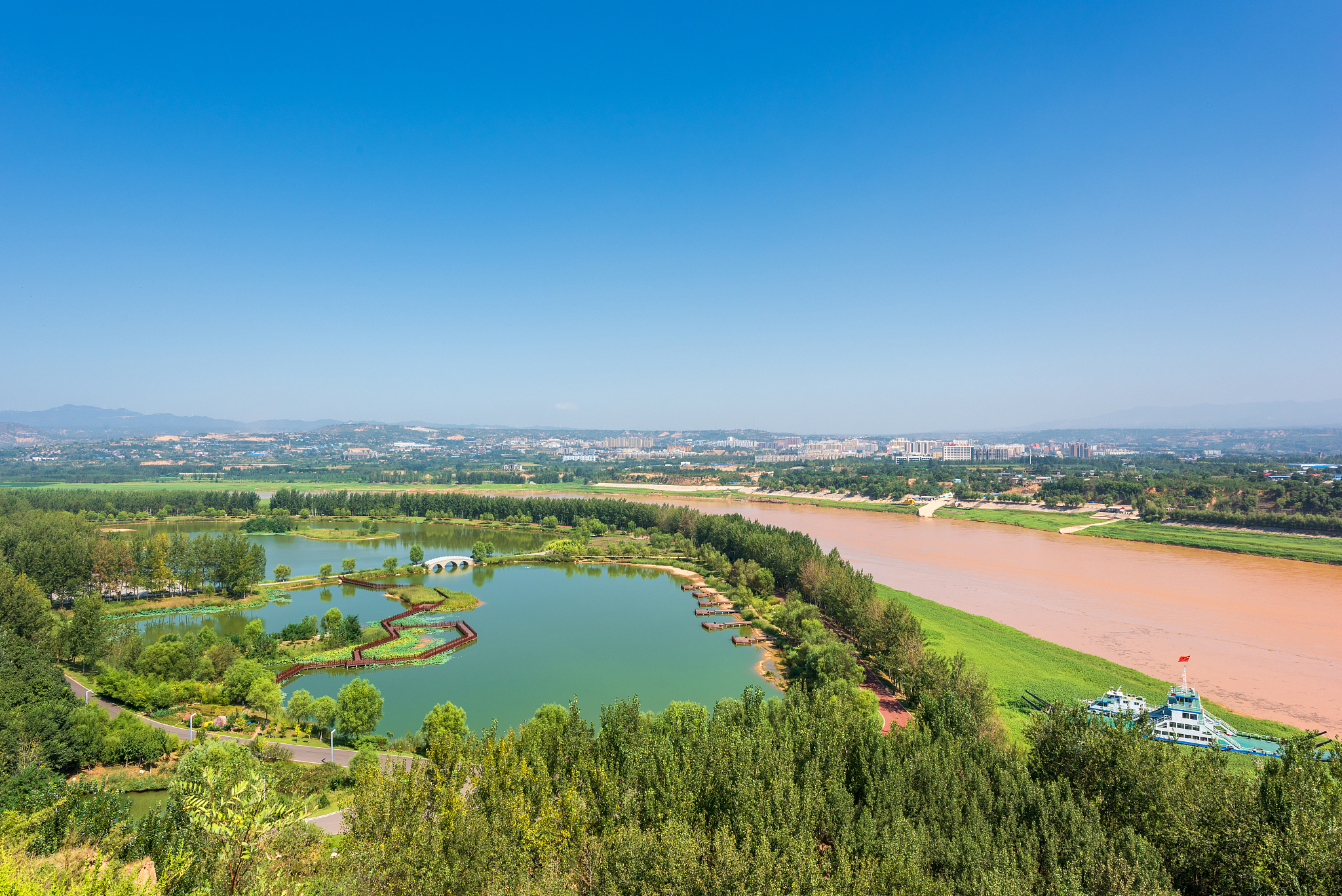 郑州黄河边免费景点图片