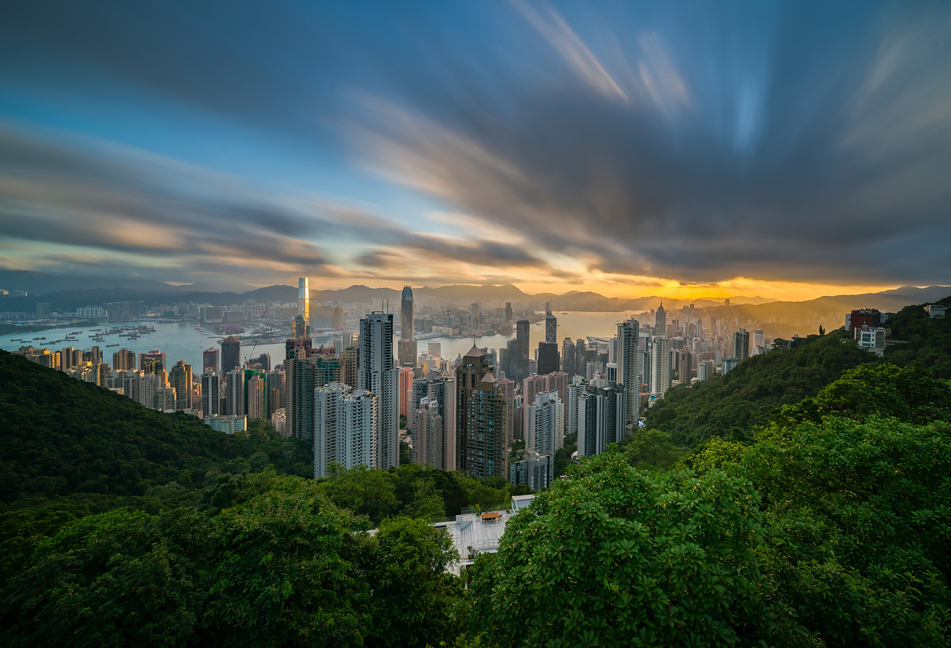 南山一棵树观景台位于重庆南岸区南山上,是围绕一棵大树形成的一处