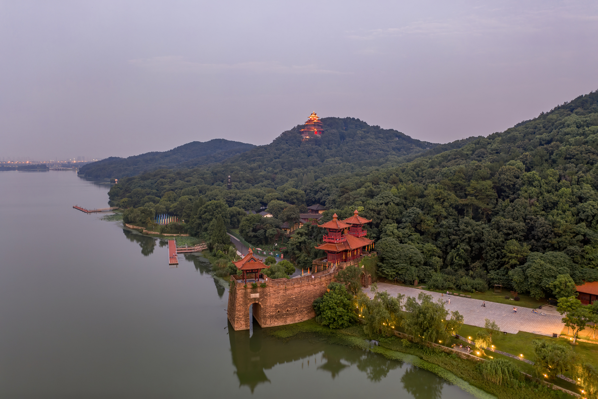 东湖磨山景区图片