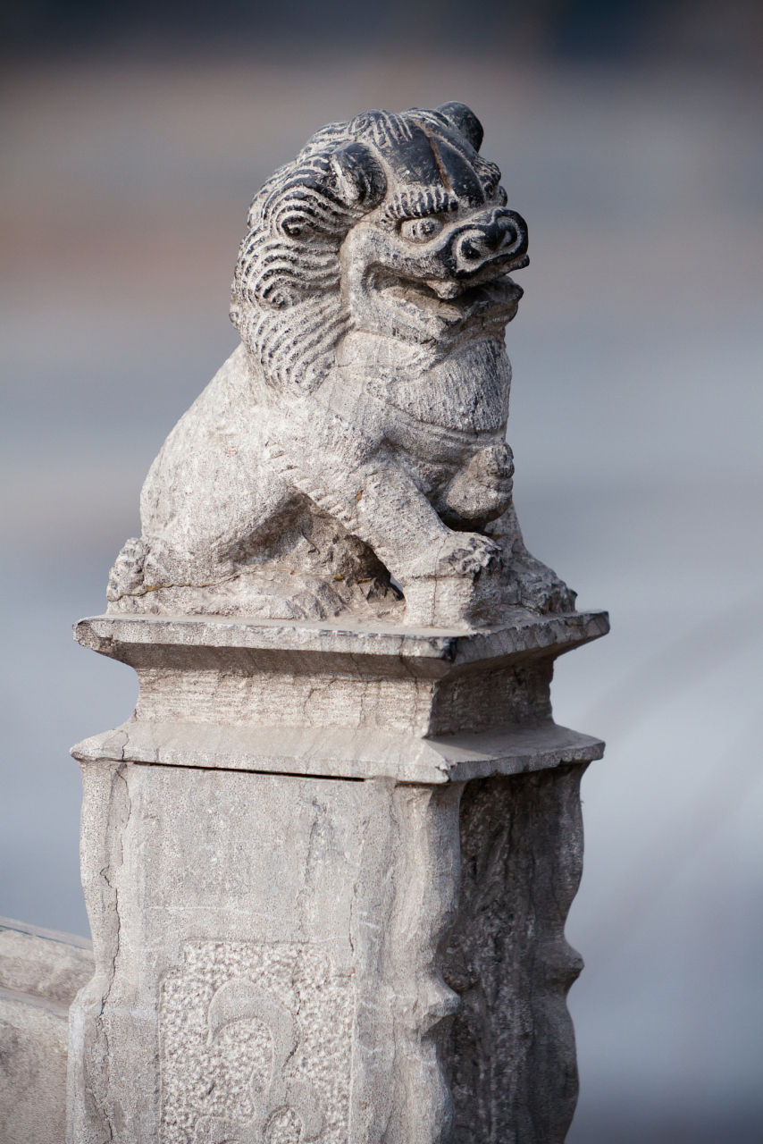 小石狮子的摆放注意事项包括:一雄一雌的摆放形式,头部朝向窗外,放在