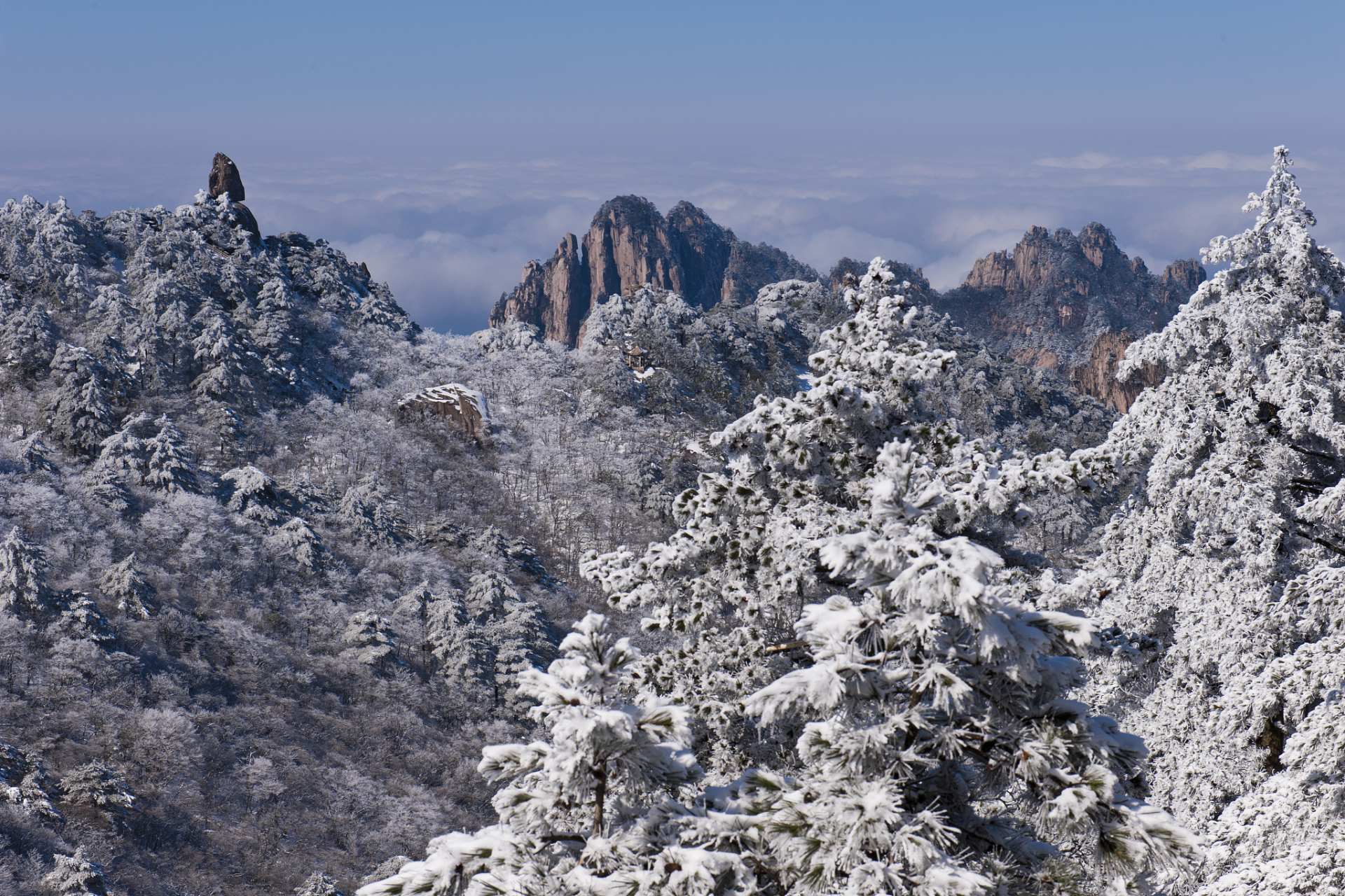 那些冬天才有的美景#  #超级玩乐宝典#  冬天才有的美景之二:簧山