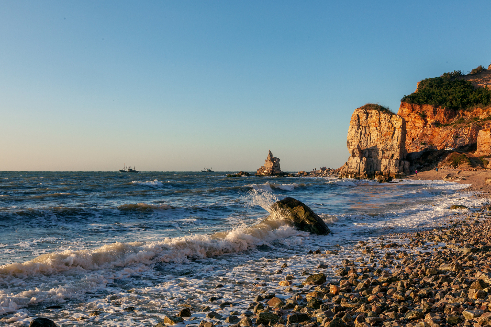 旅游攻略#  青岛石老人海,啊!你是多么美丽!