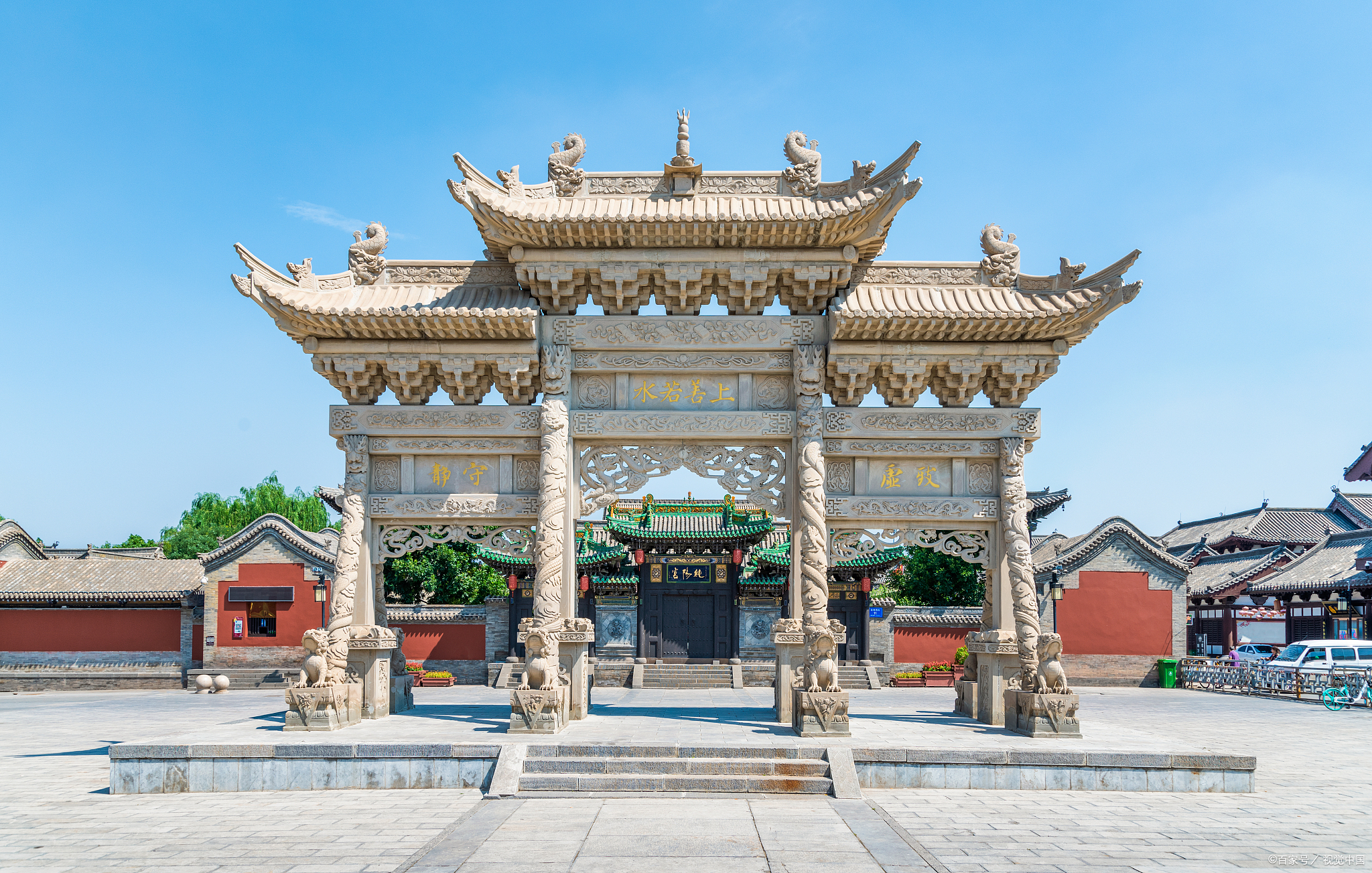 石牌坊村口之乡,村口石牌坊石牌楼的安装建筑设计图片