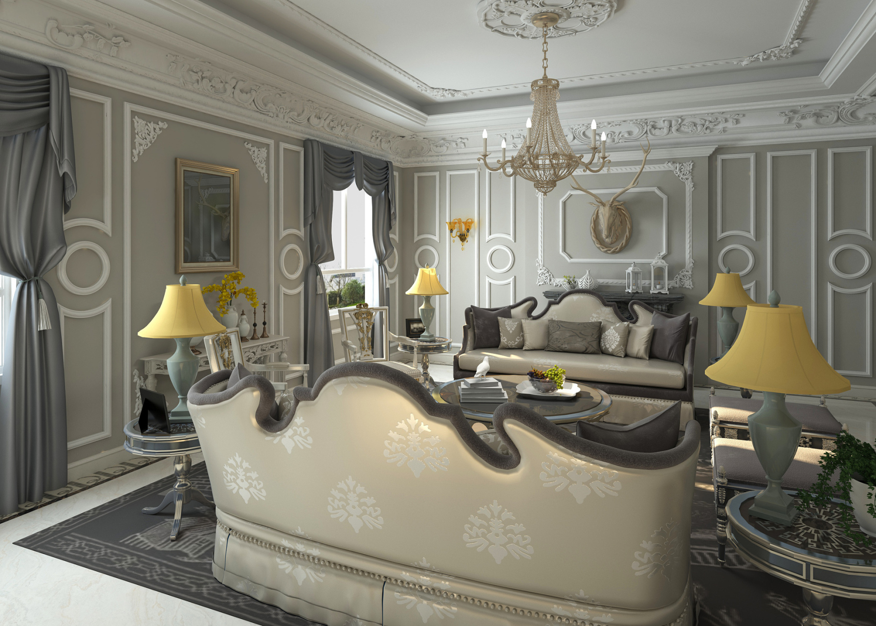 在简欧风格中,家居软装是非常重要的元素之一,可以通过巧妙的布置和