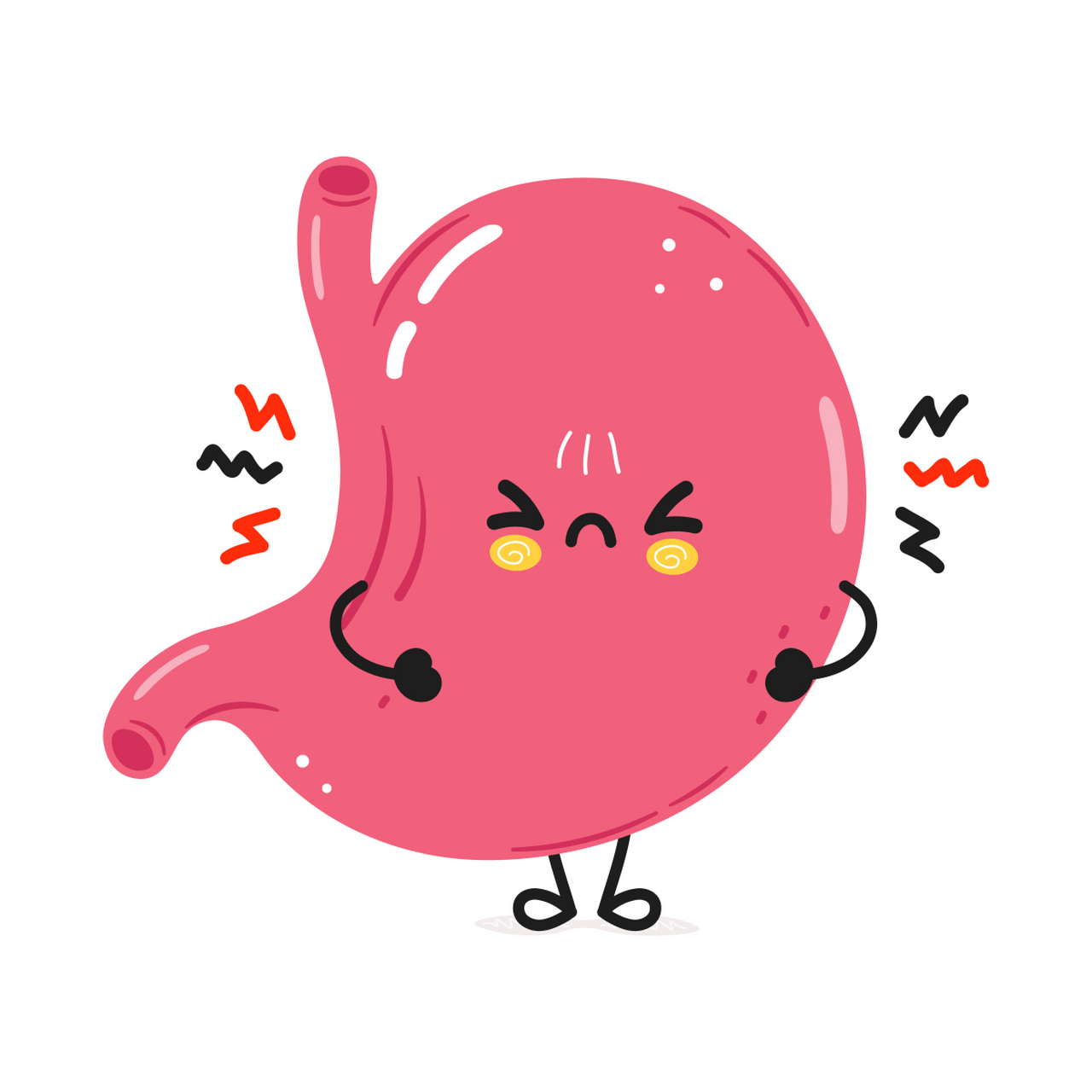 胀气源于胃肠道多气.