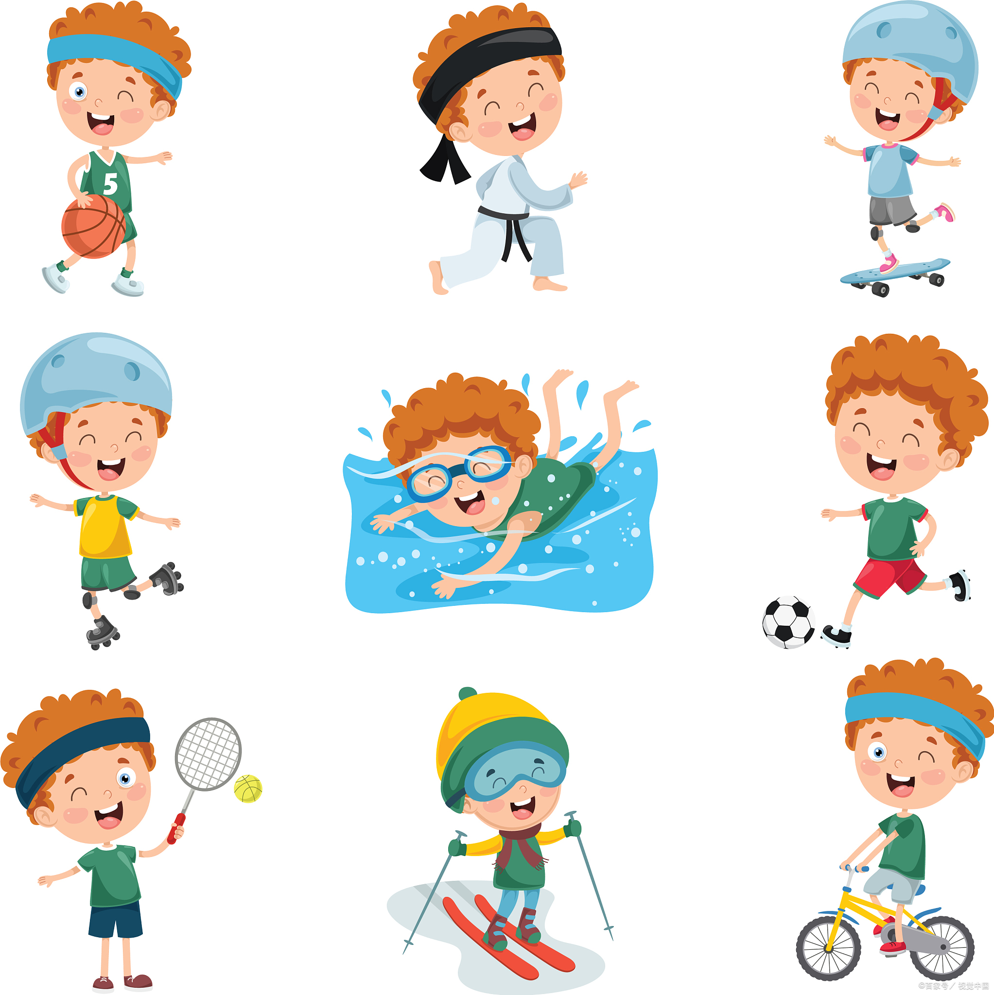 首先啊,蝑o some sports湾区全运会运动项目卡通do some sports