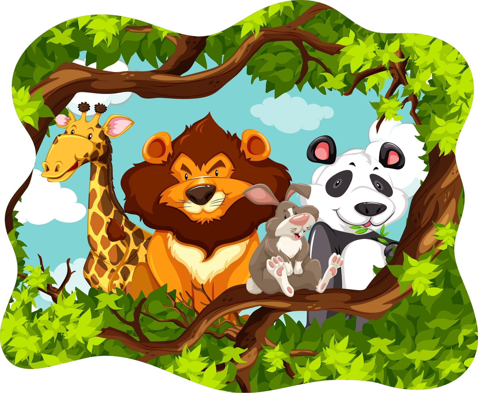 大家应该都知道,森林之王就是狮子.可如今不是它了,而是熊猫了.