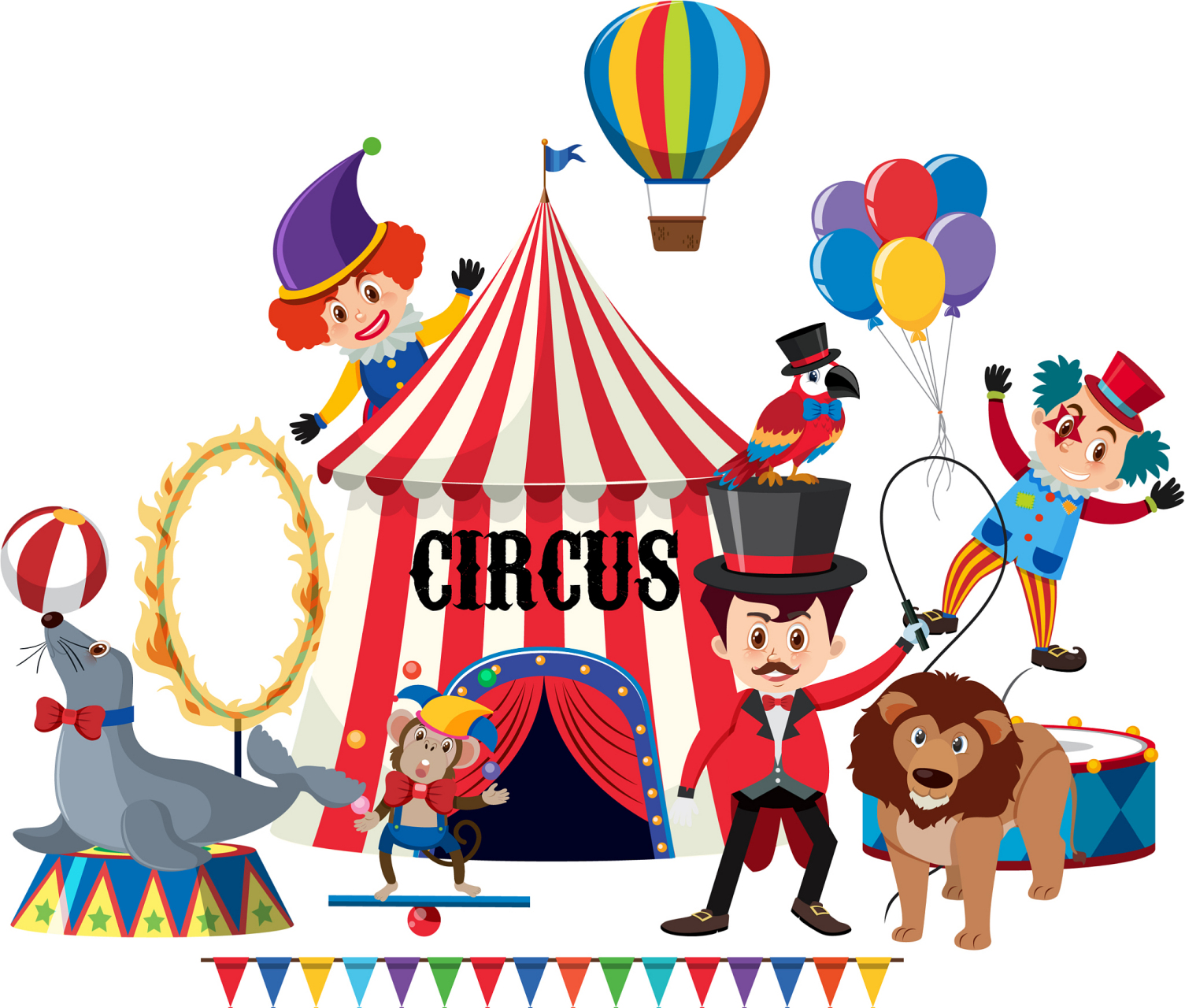 攸和四岁的女儿看马戏团表演,小动物们出色地完成了各种高难度的杂技