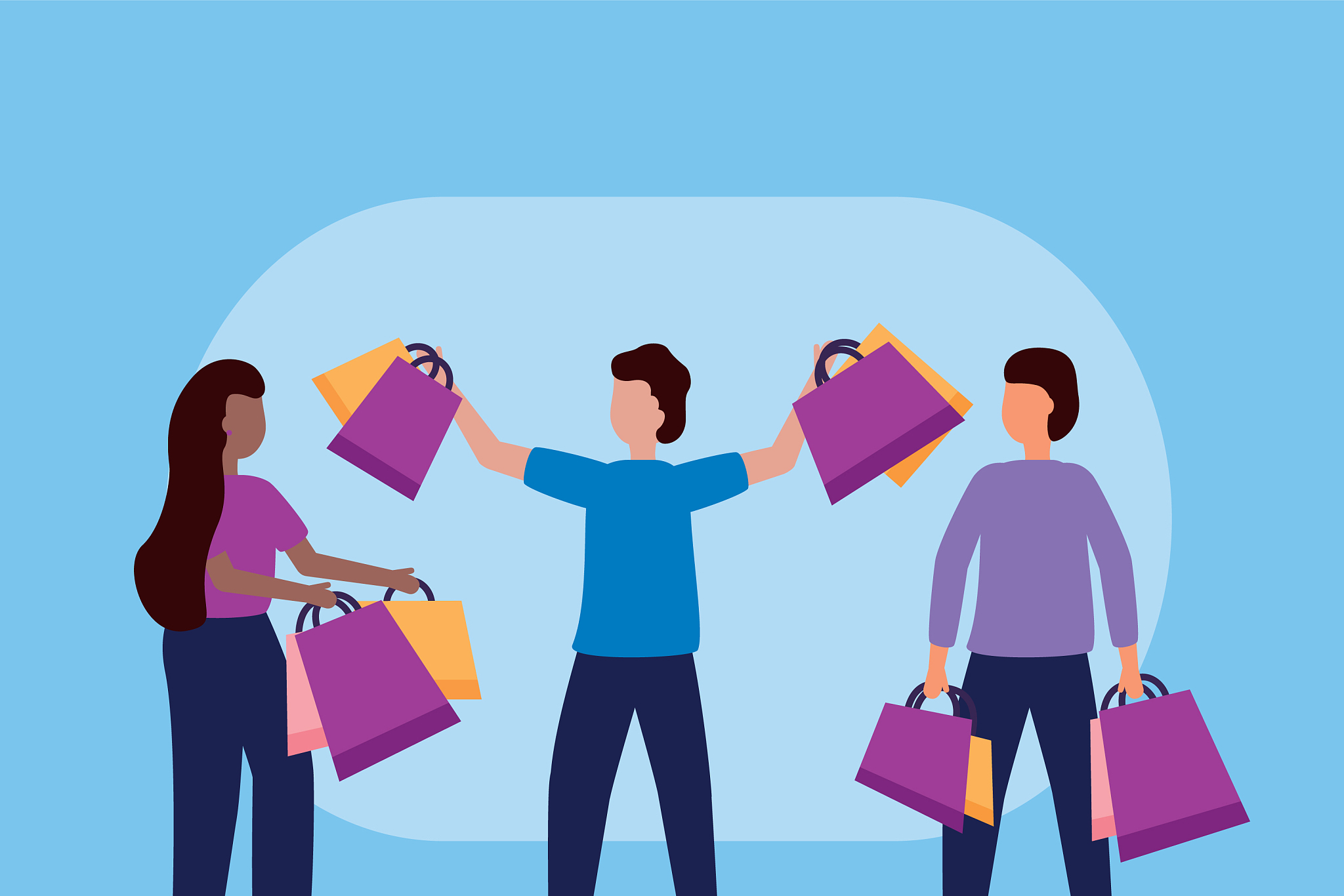 提供优质的售后服务和增值服务,以创造愉悦的购物ppt背景图片购物购物