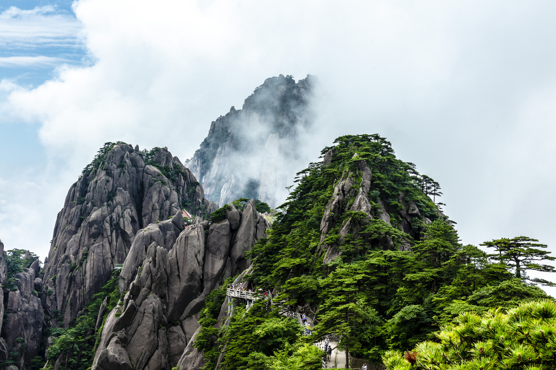 陡峭的意思 黄山图片